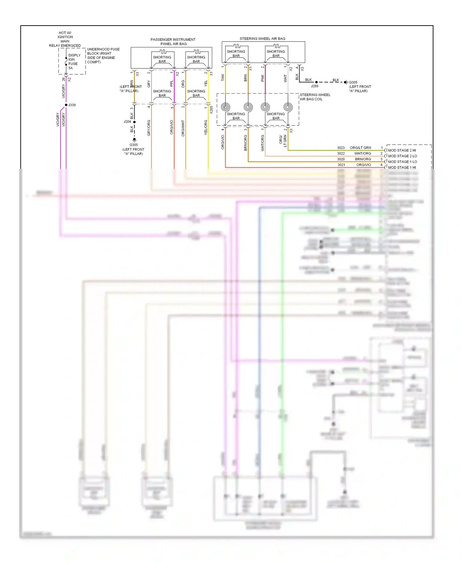 Wiring diagram vio/gry for Chevrolet Impala IX (2006-2016) (41 of 42)