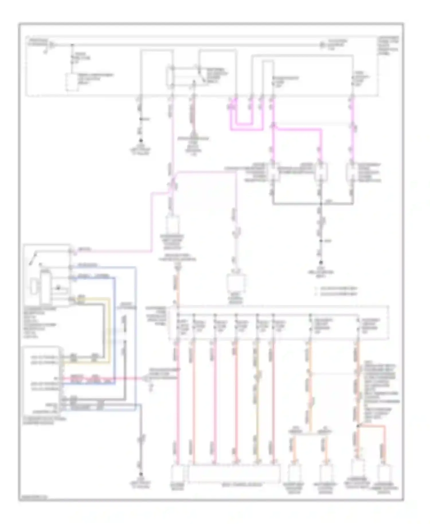 Wiring diagram w/ memory for Chevrolet Impala IX (2006-2016) (3 of 3)