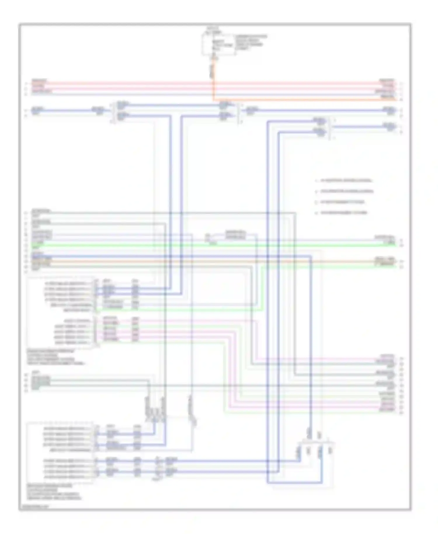 Wiring diagram w/o infotainment system for Chevrolet Impala IX (2006-2016) (1 of 2)