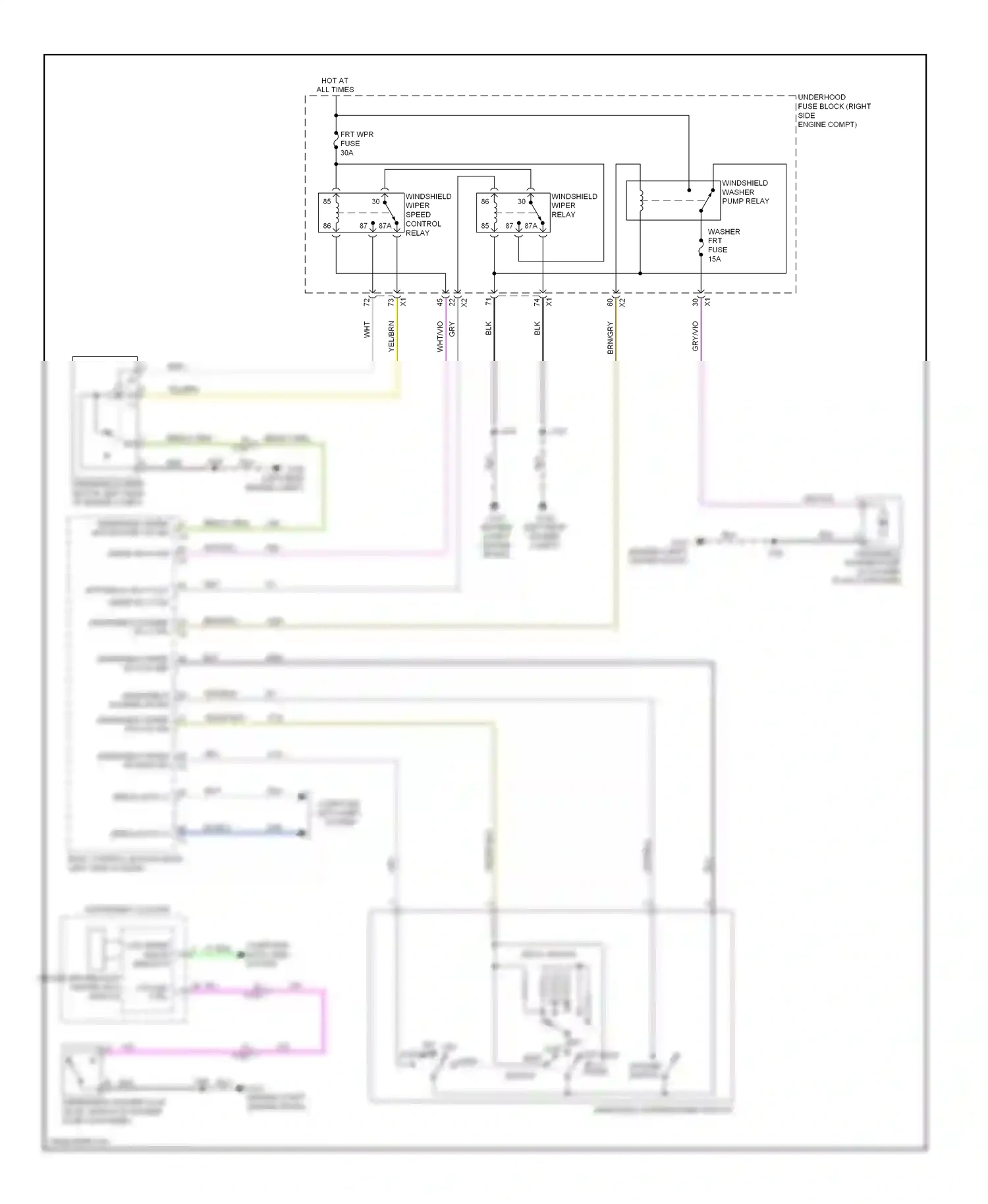 Wiring diagram yel/dk blu for Chevrolet Impala IX (2006-2016) (24 of 24)