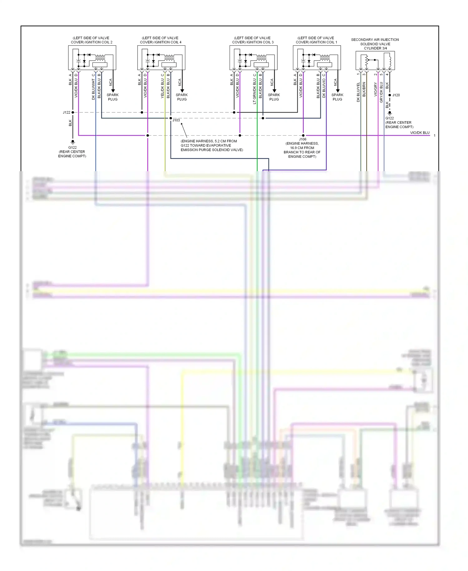 Wiring diagram yel/dk blu for Chevrolet Impala IX (2006-2016) (5 of 24)