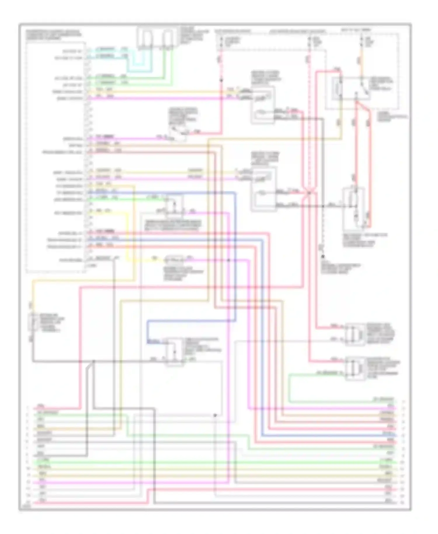 Impala Chevrolet VII (1994-1996): Wiring diagram engine performance 5.7l (vin p)s (2 of 3)