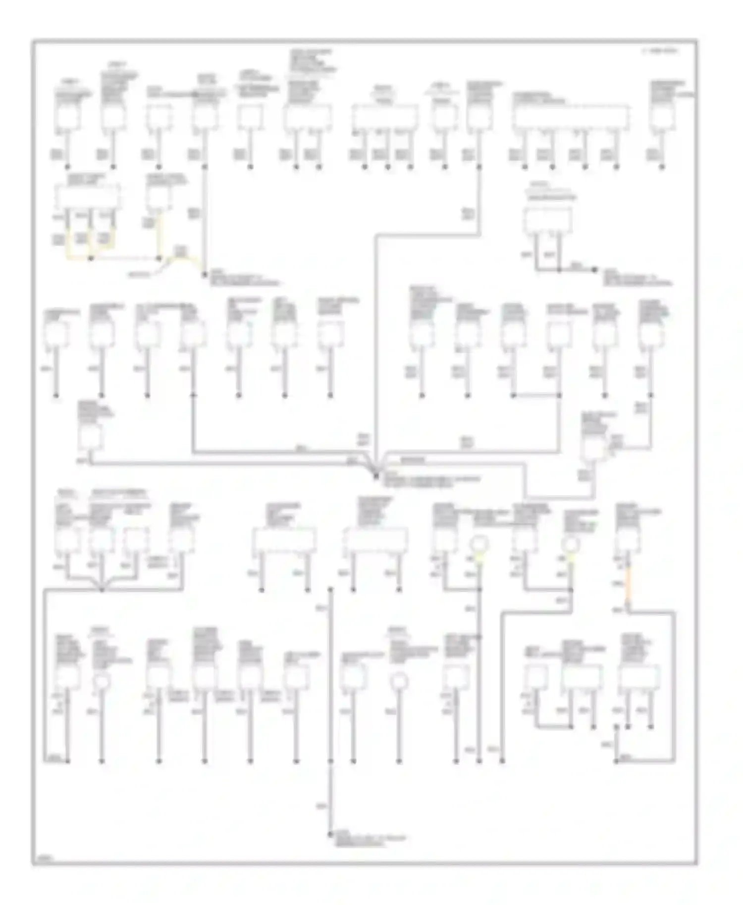 Impala Chevrolet VII (1994-1996): Ground distribution circuit (2 of 3)