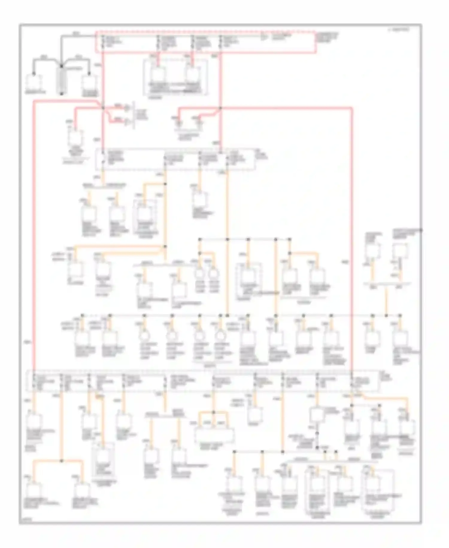 Impala Chevrolet VII (1994-1996): Power distribution circuit (1 of 4)