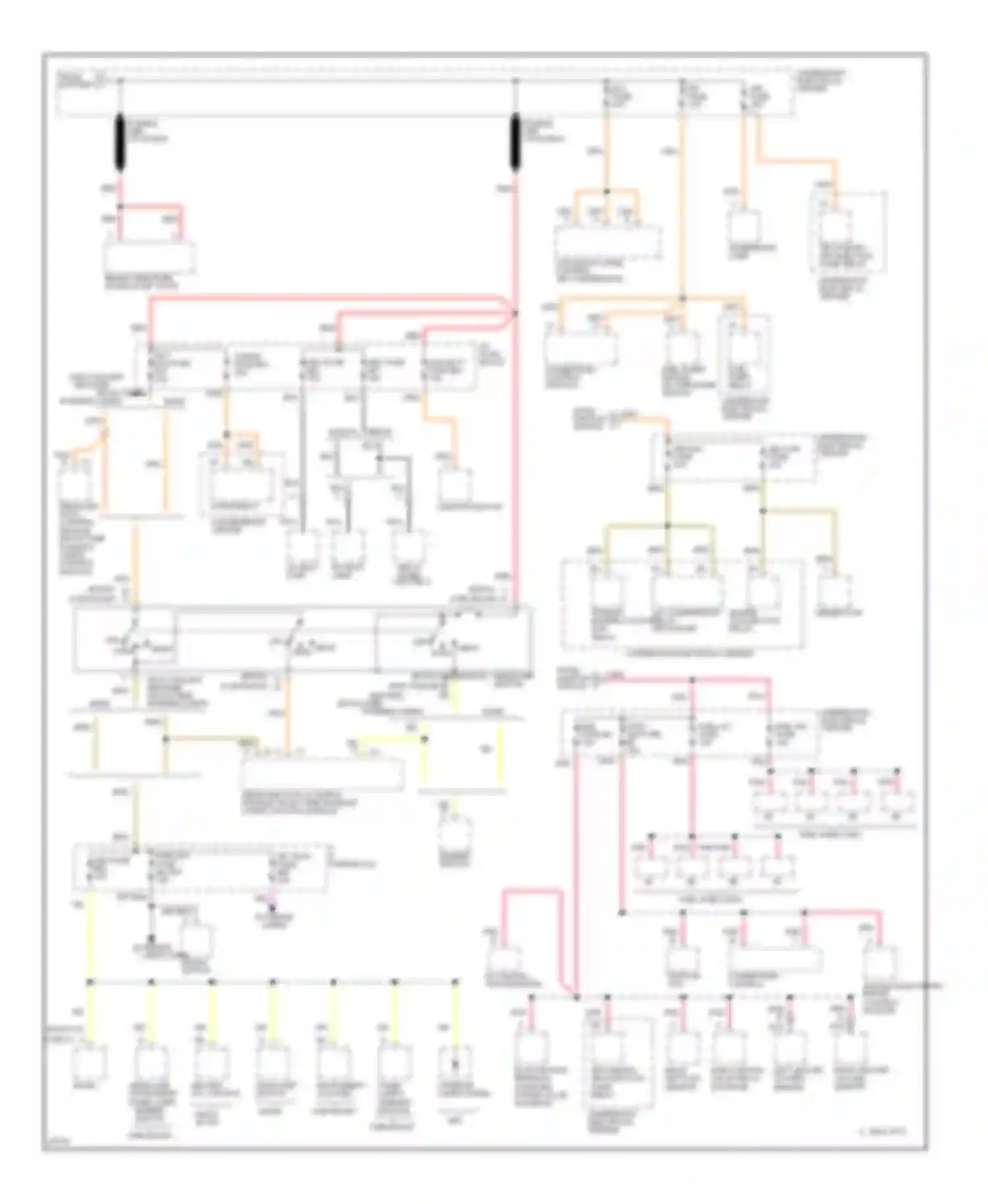 Impala Chevrolet VII (1994-1996): Power distribution circuit (2 of 4)