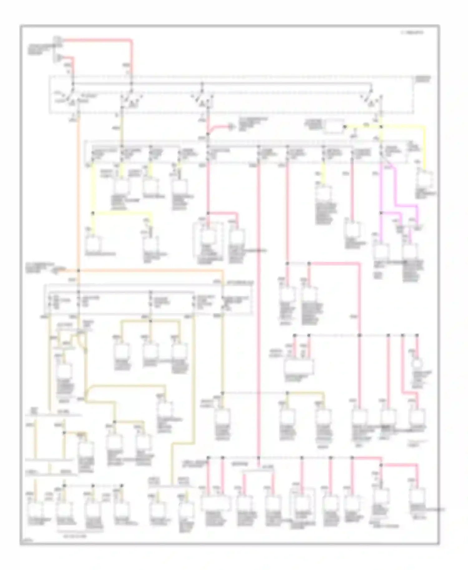 Impala Chevrolet VII (1994-1996): Power distribution circuit (3 of 4)