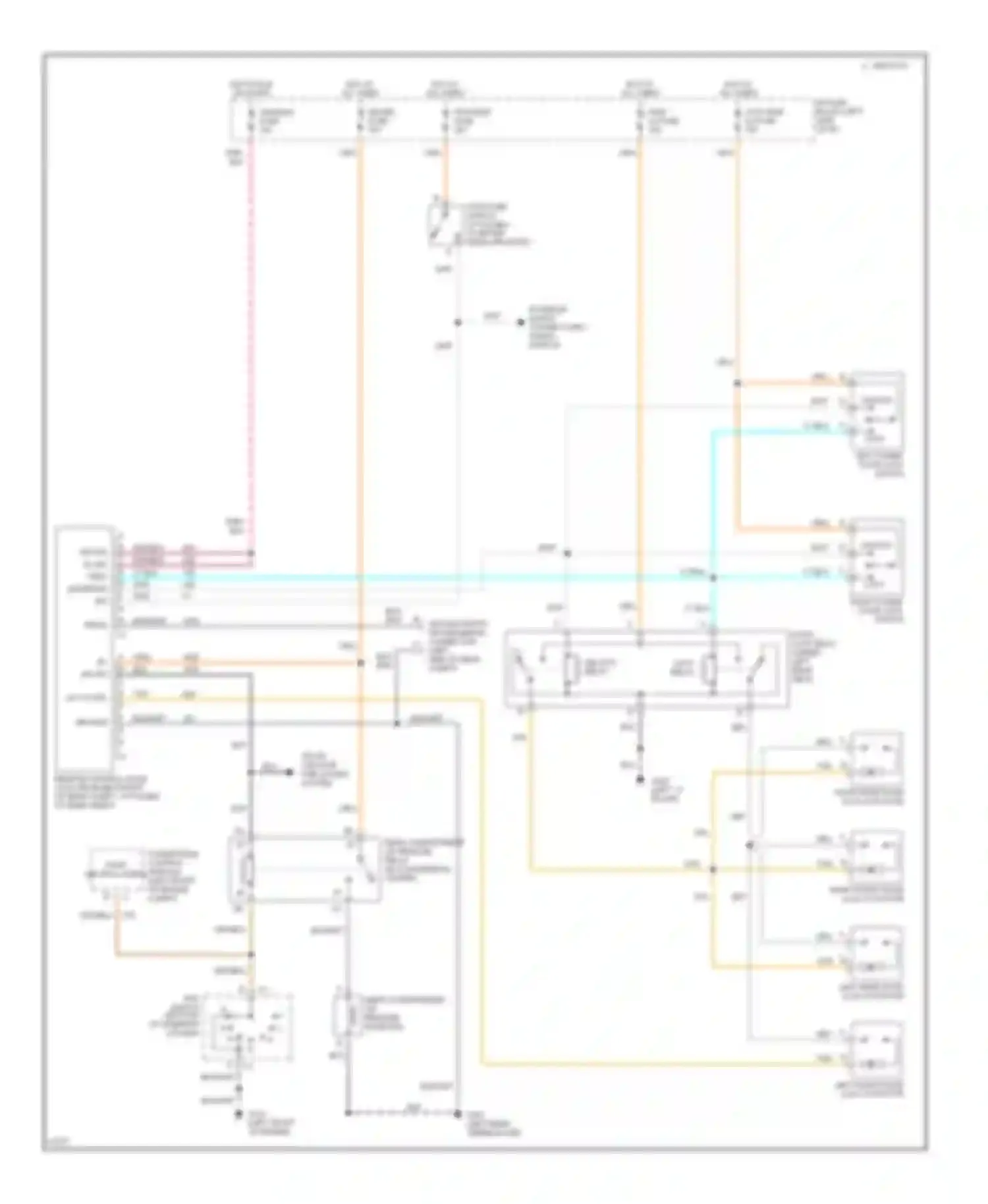 Impala Chevrolet VII (1994-1996): Keyless entry circuit