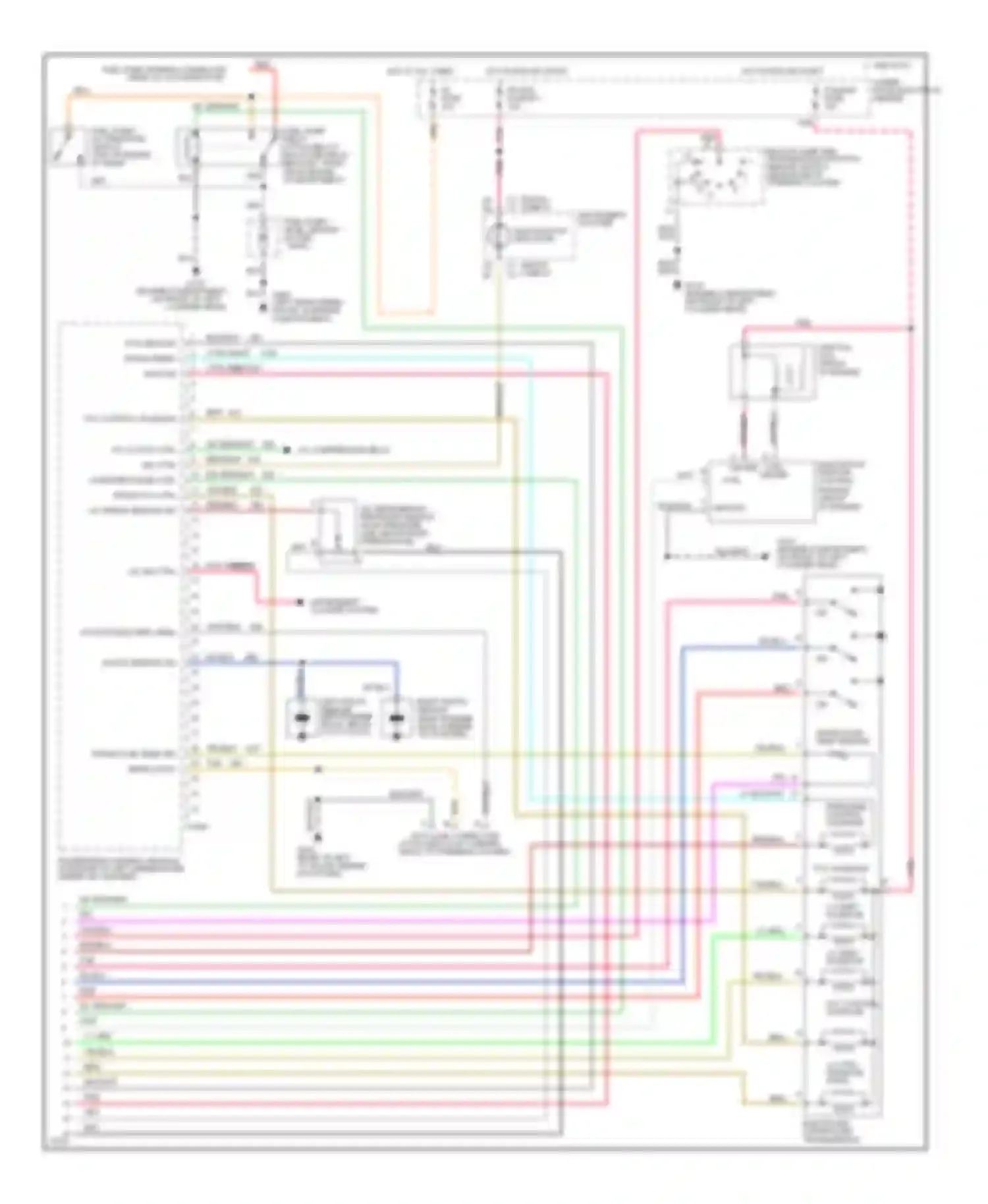 Wiring diagram a/c compressor relay for Chevrolet Impala VII (1994-1996) (2 of 4)