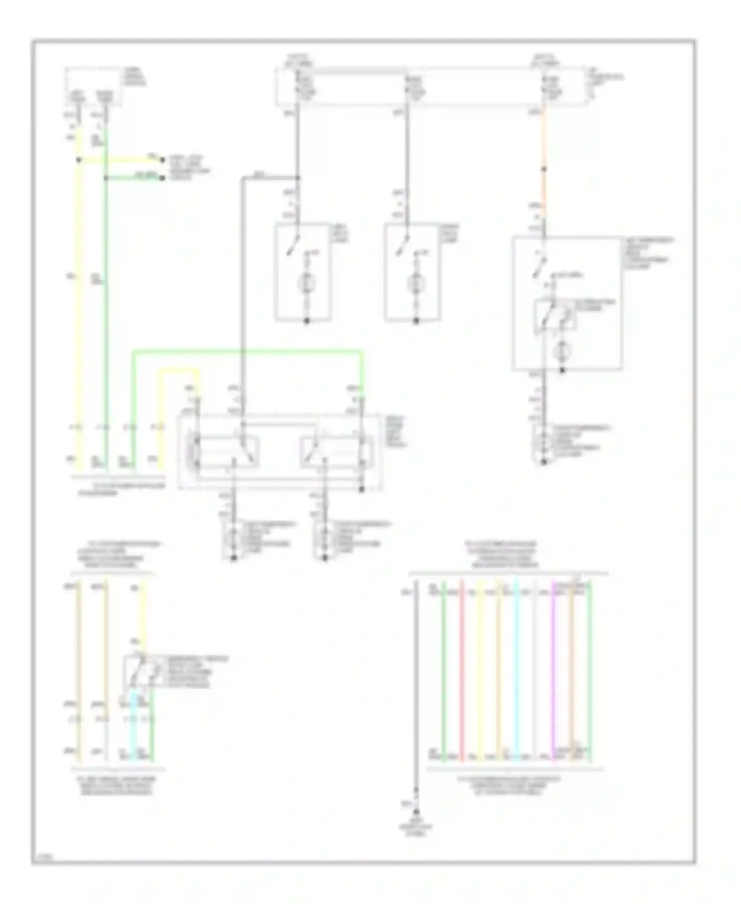 Wiring diagram left emergency vehicle rear compartment lid lamp for Chevrolet Impala VII (1994-1996) (1 of 1)