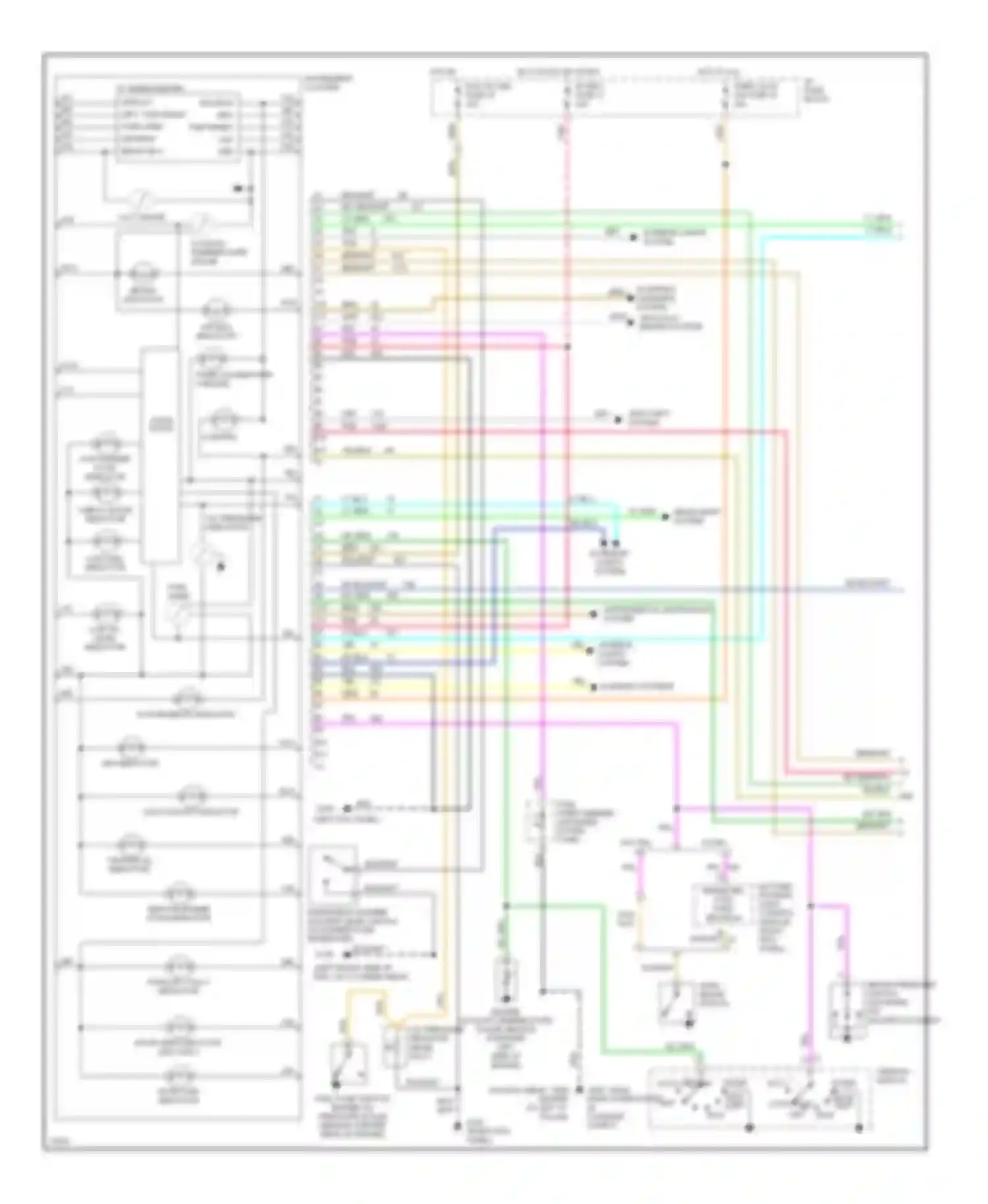 Wiring diagram low washer fluid indicator for Chevrolet Impala VII (1994-1996) (1 of 1)