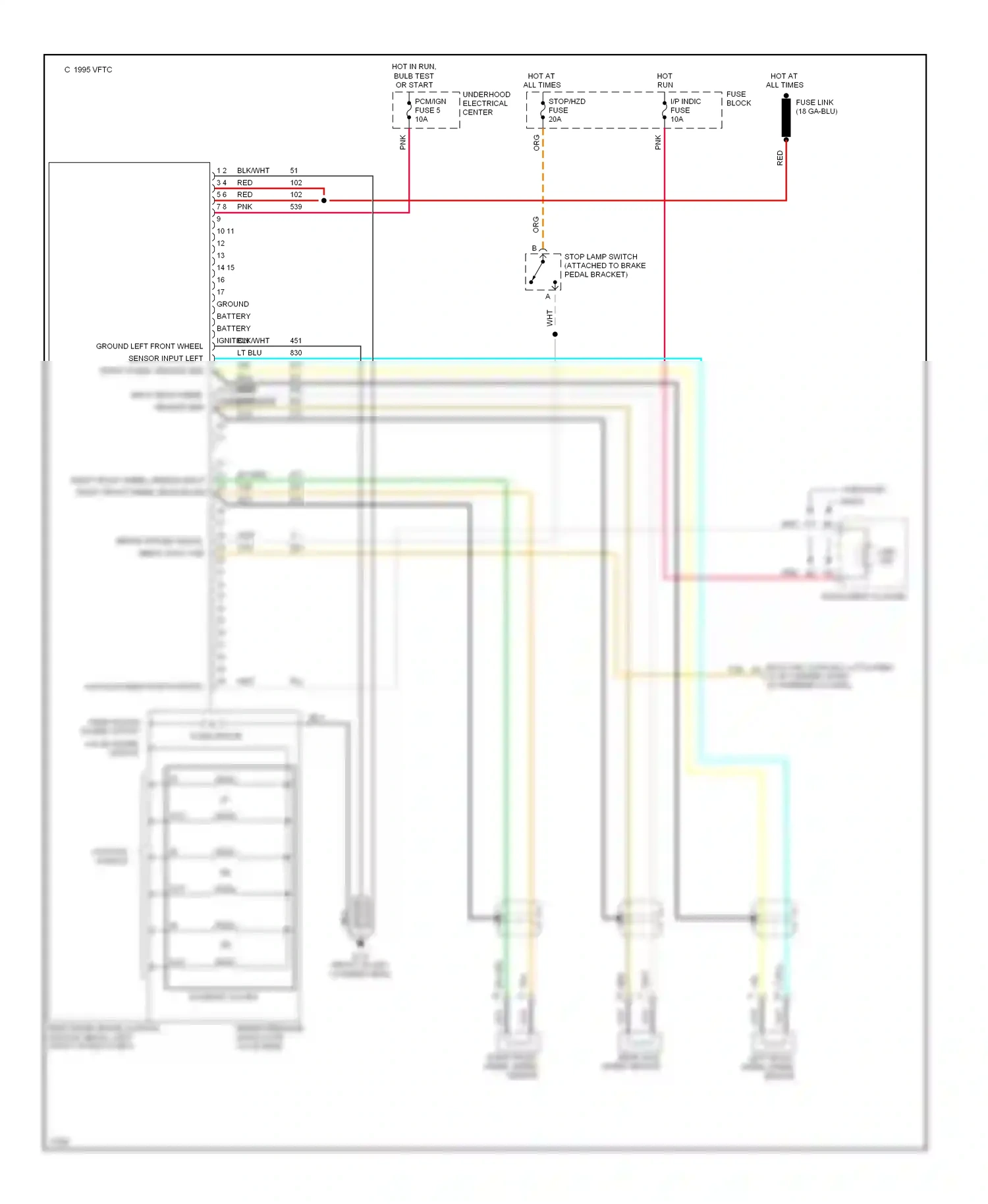 Wiring diagram nca for Chevrolet Impala VII (1994-1996) (3 of 24)