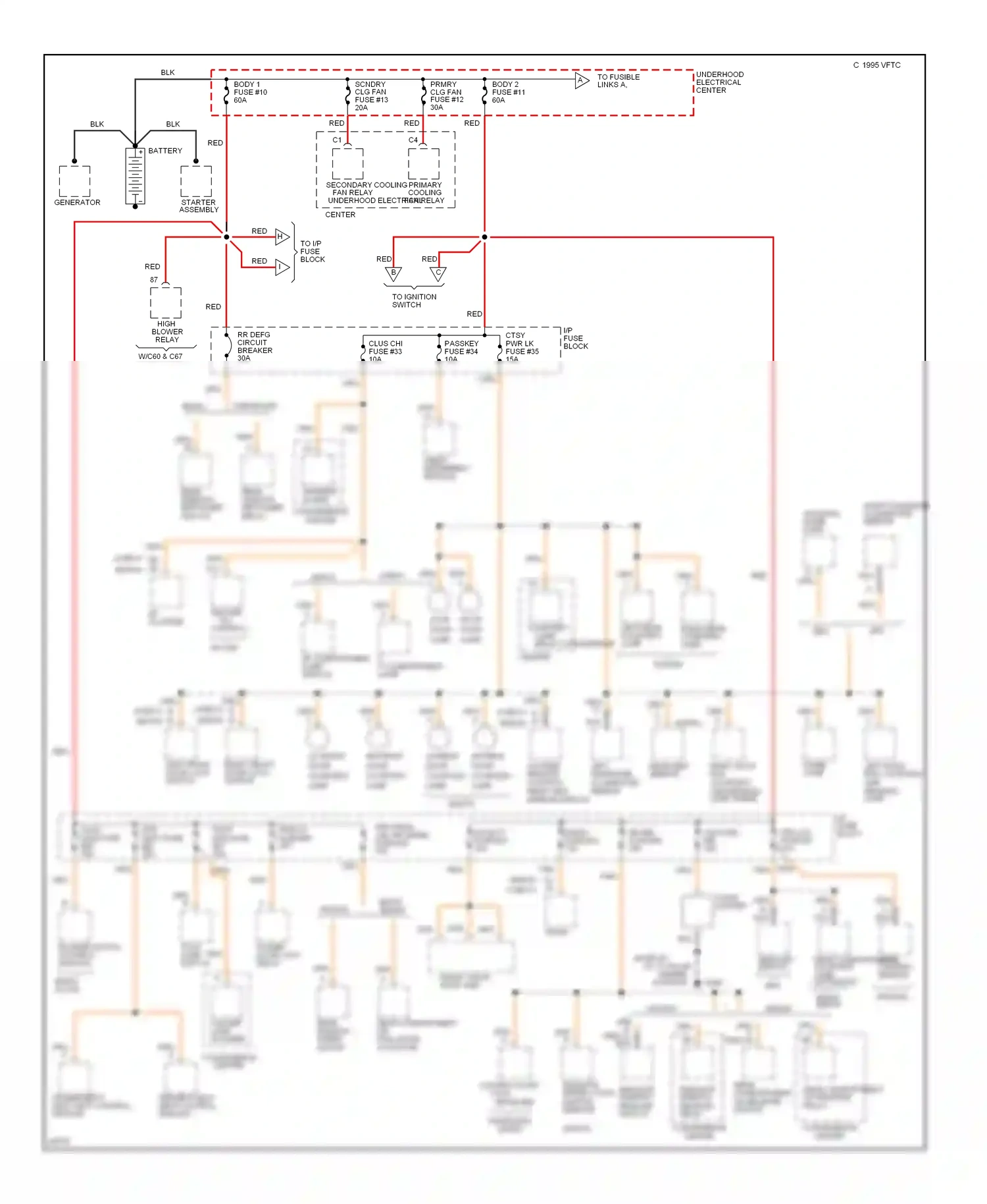 Wiring diagram nca for Chevrolet Impala VII (1994-1996) (17 of 24)