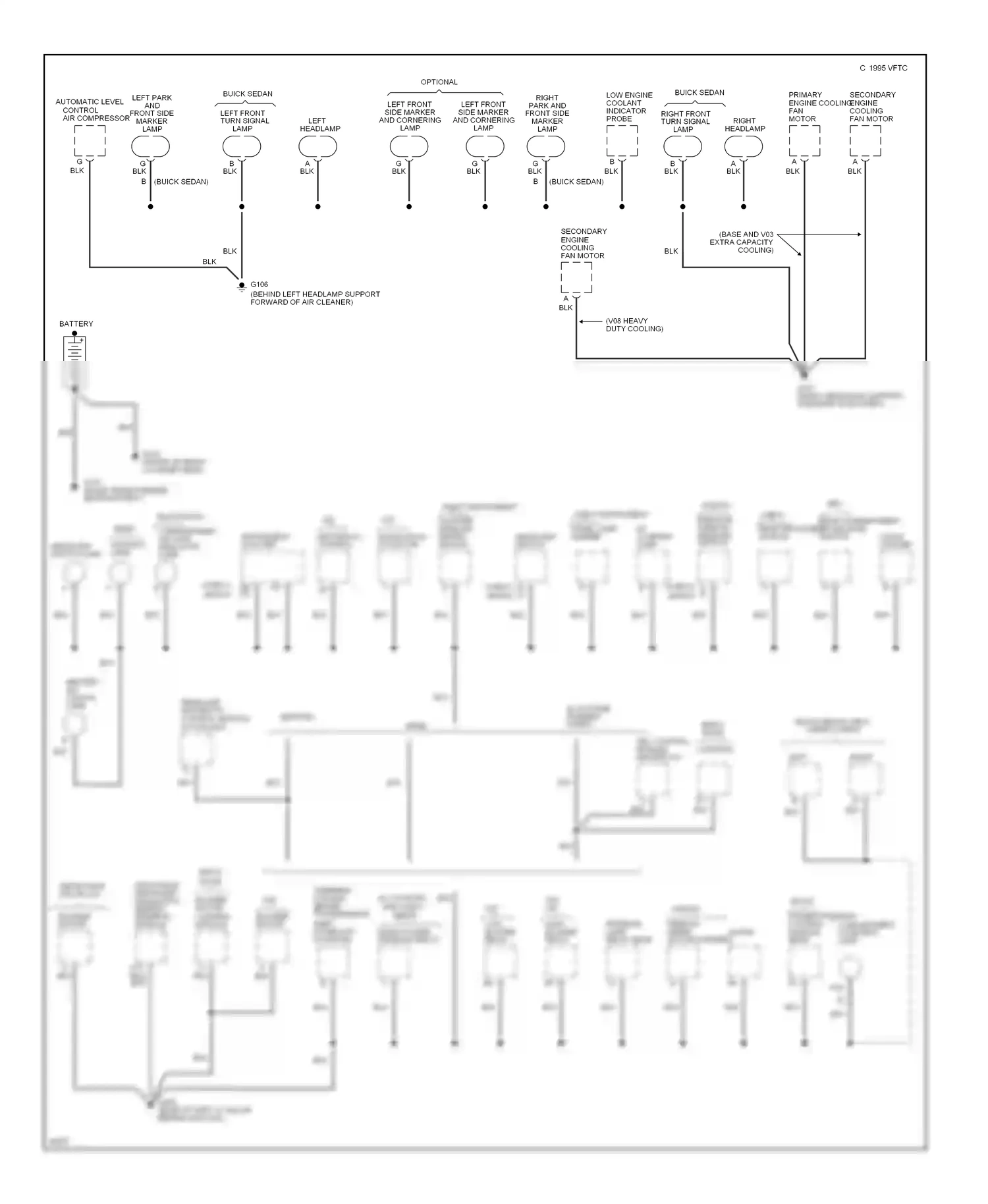Wiring diagram nca for Chevrolet Impala VII (1994-1996) (12 of 24)