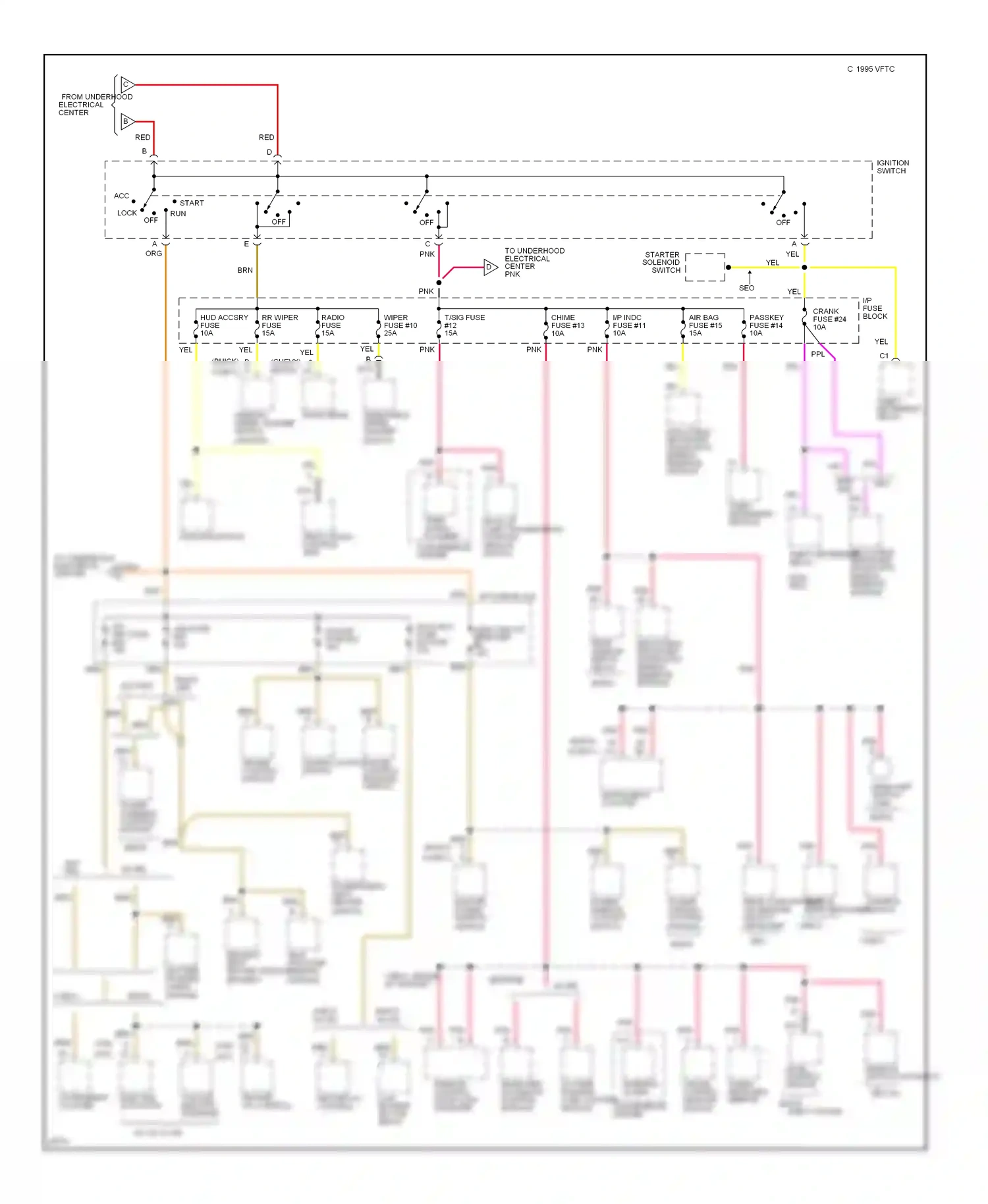 Wiring diagram pnk for Chevrolet Impala VII (1994-1996) (26 of 30)