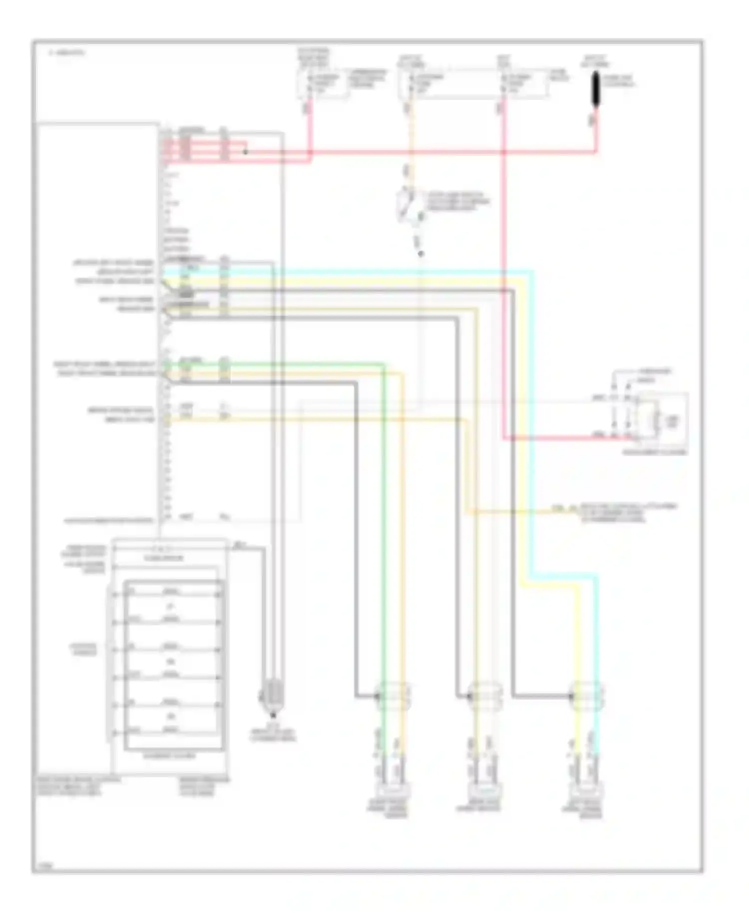 Wiring diagram rear axle speed sensor for Chevrolet Impala VII (1994-1996) (1 of 1)