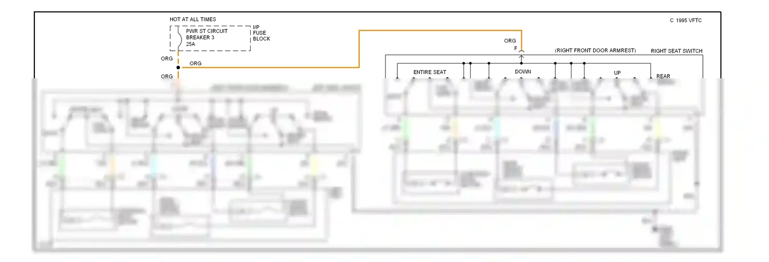 Wiring diagram tan for Chevrolet Impala VII (1994-1996) (11 of 23)