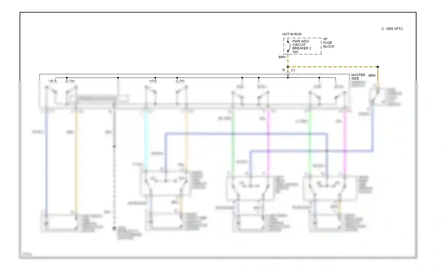 Wiring diagram tan for Chevrolet Impala VII (1994-1996) (18 of 23)