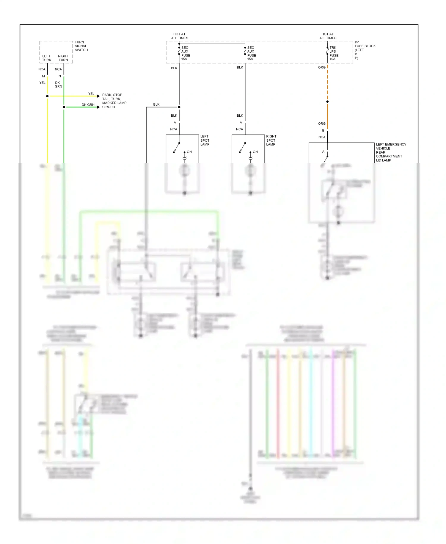 Wiring diagram tan for Chevrolet Impala VII (1994-1996) (1 of 23)