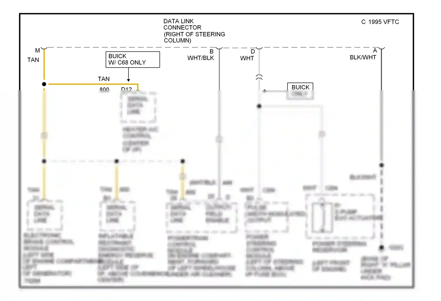 Wiring diagram tan for Chevrolet Impala VII (1994-1996) (4 of 23)