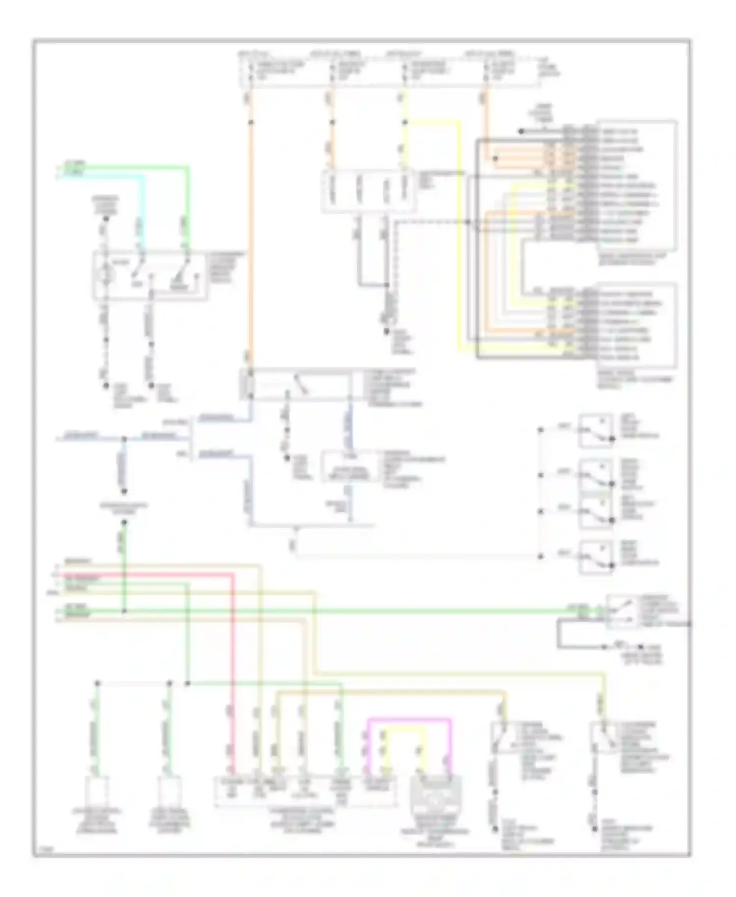 Wiring diagram warning alarm (convenience relay ctrl for Chevrolet Impala VII (1994-1996) (1 of 1)