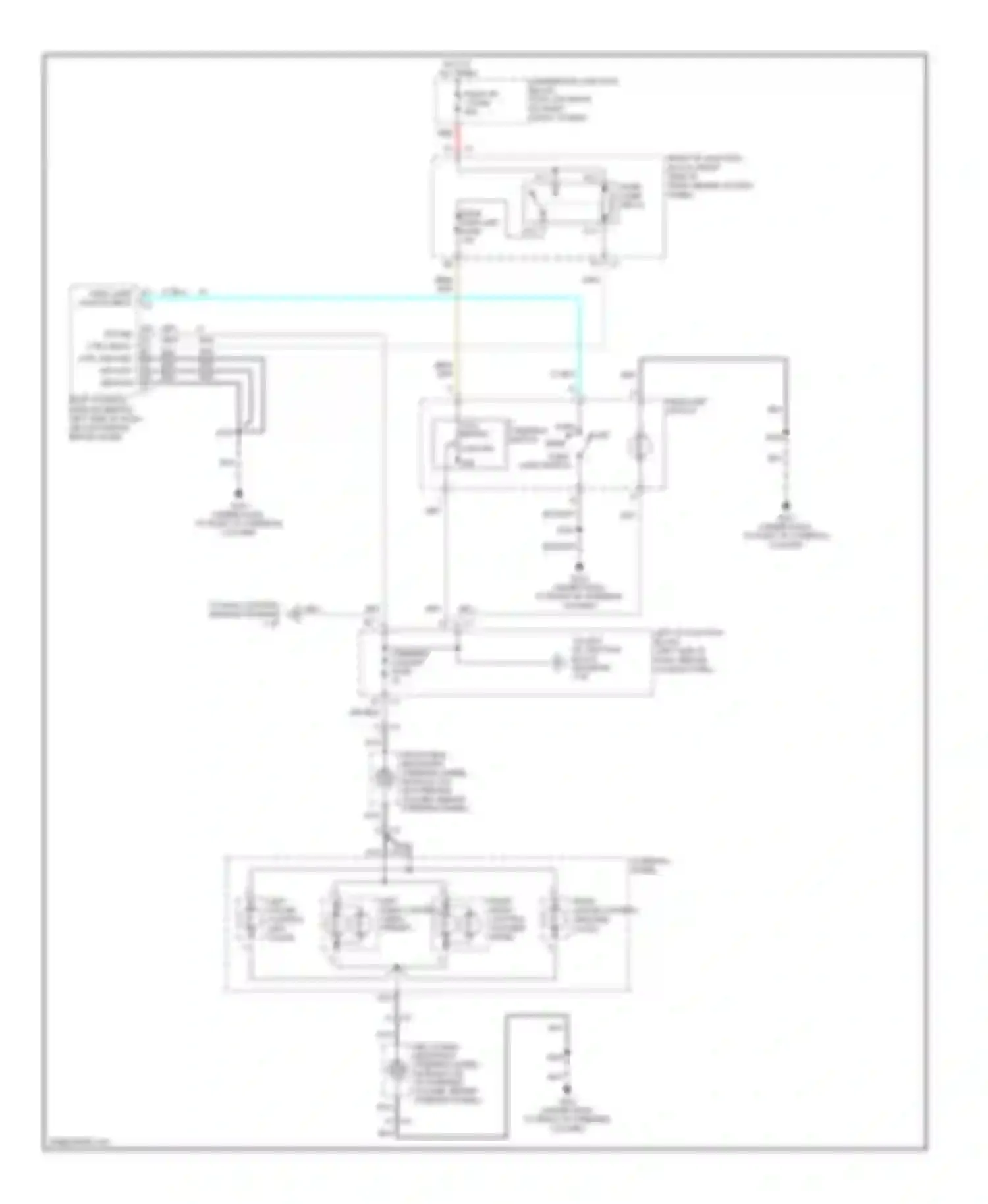 Impala Chevrolet VIII (1999-2006): Instrument illumination circuit (1 of 2)