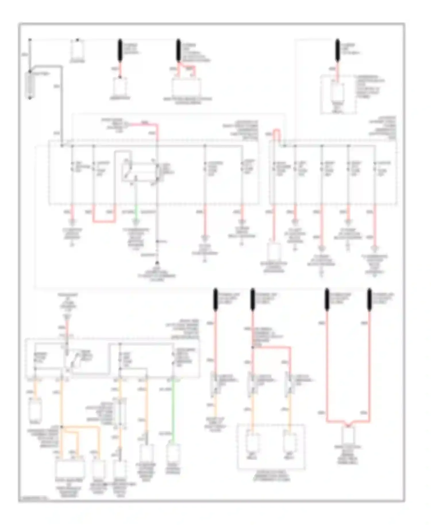 Impala Chevrolet VIII (1999-2006): Power distribution circuit (1 of 5)