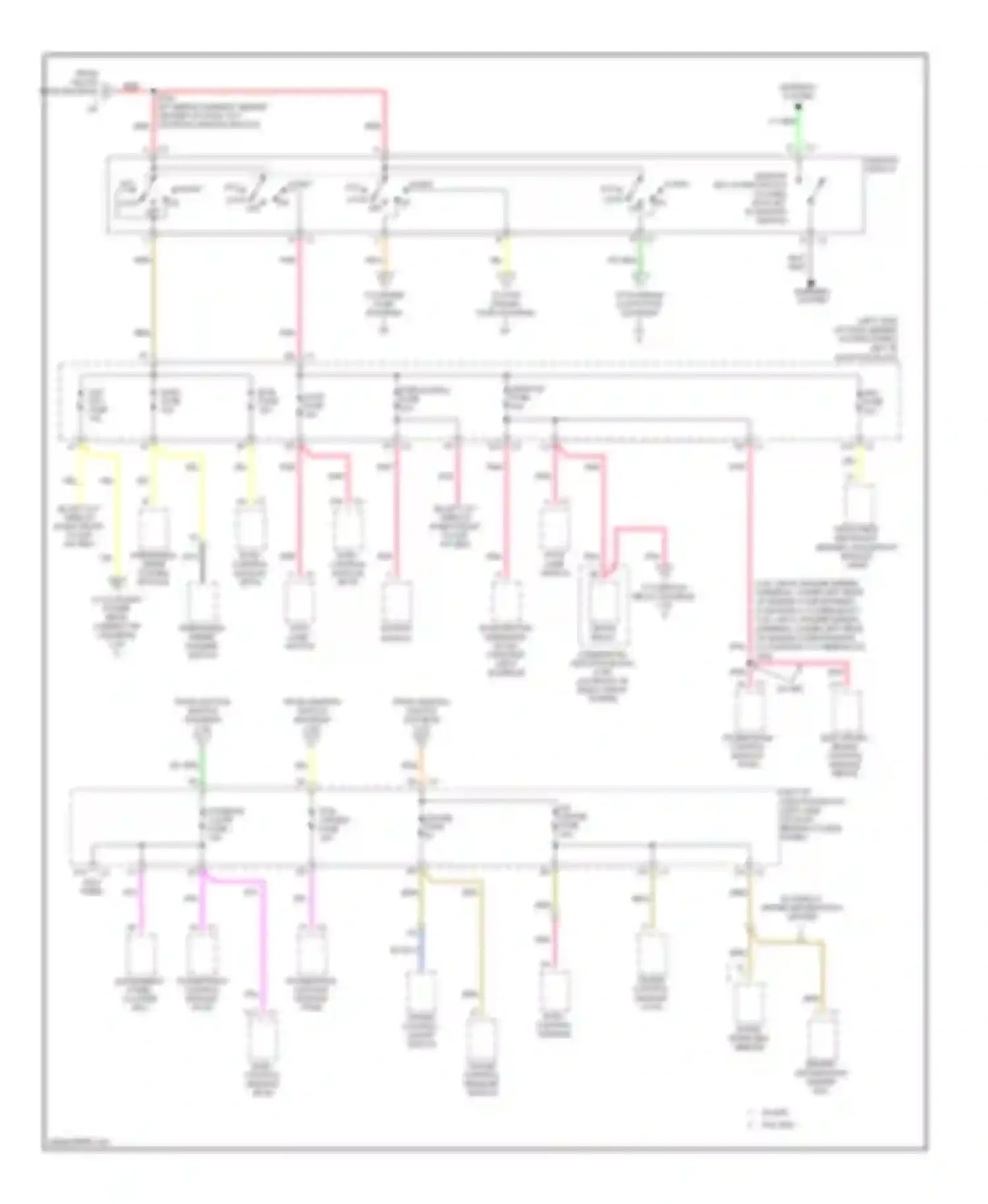 Impala Chevrolet VIII (1999-2006): Power distribution circuit (2 of 5)