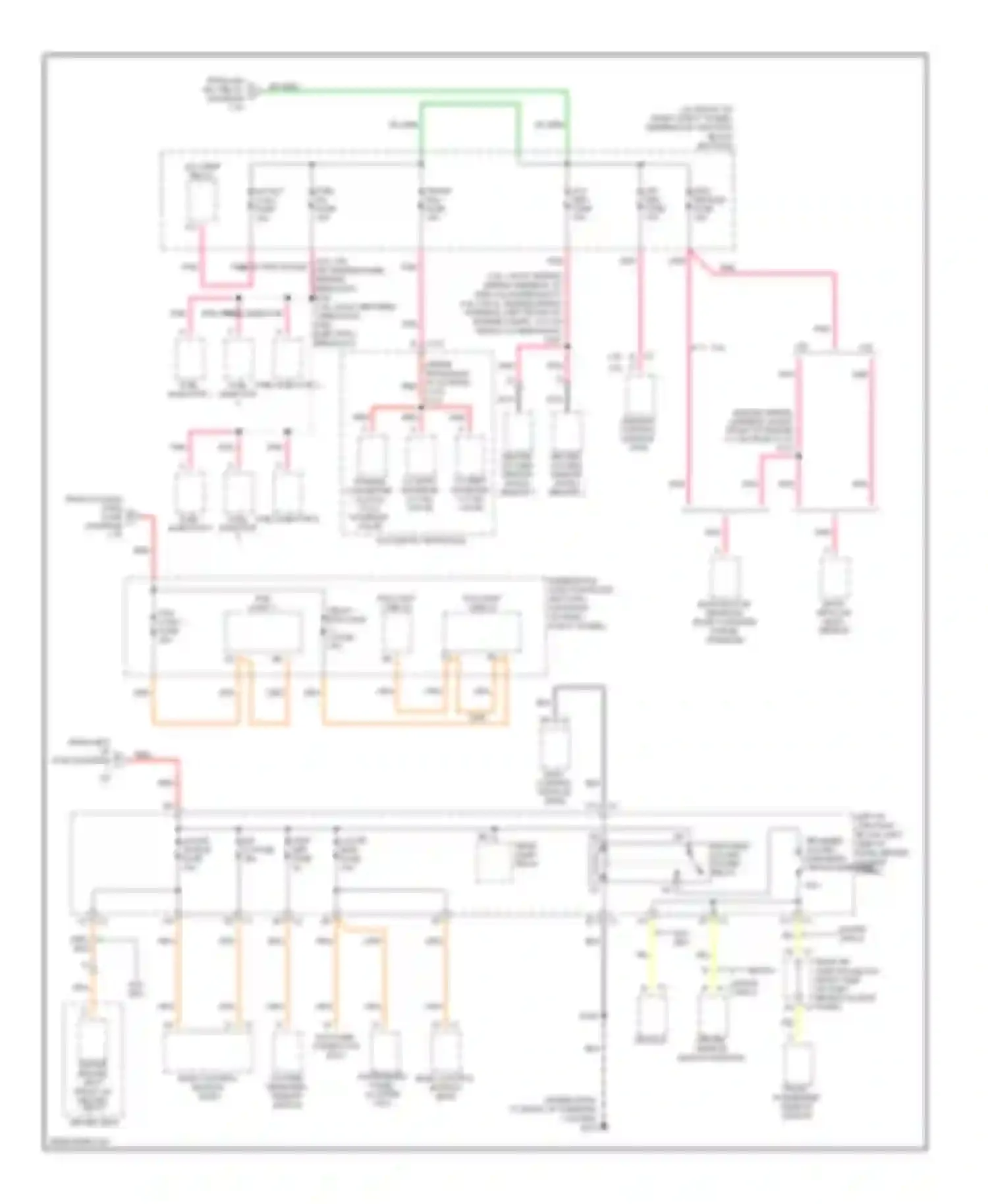 Impala Chevrolet VIII (1999-2006): Power distribution circuit (3 of 5)