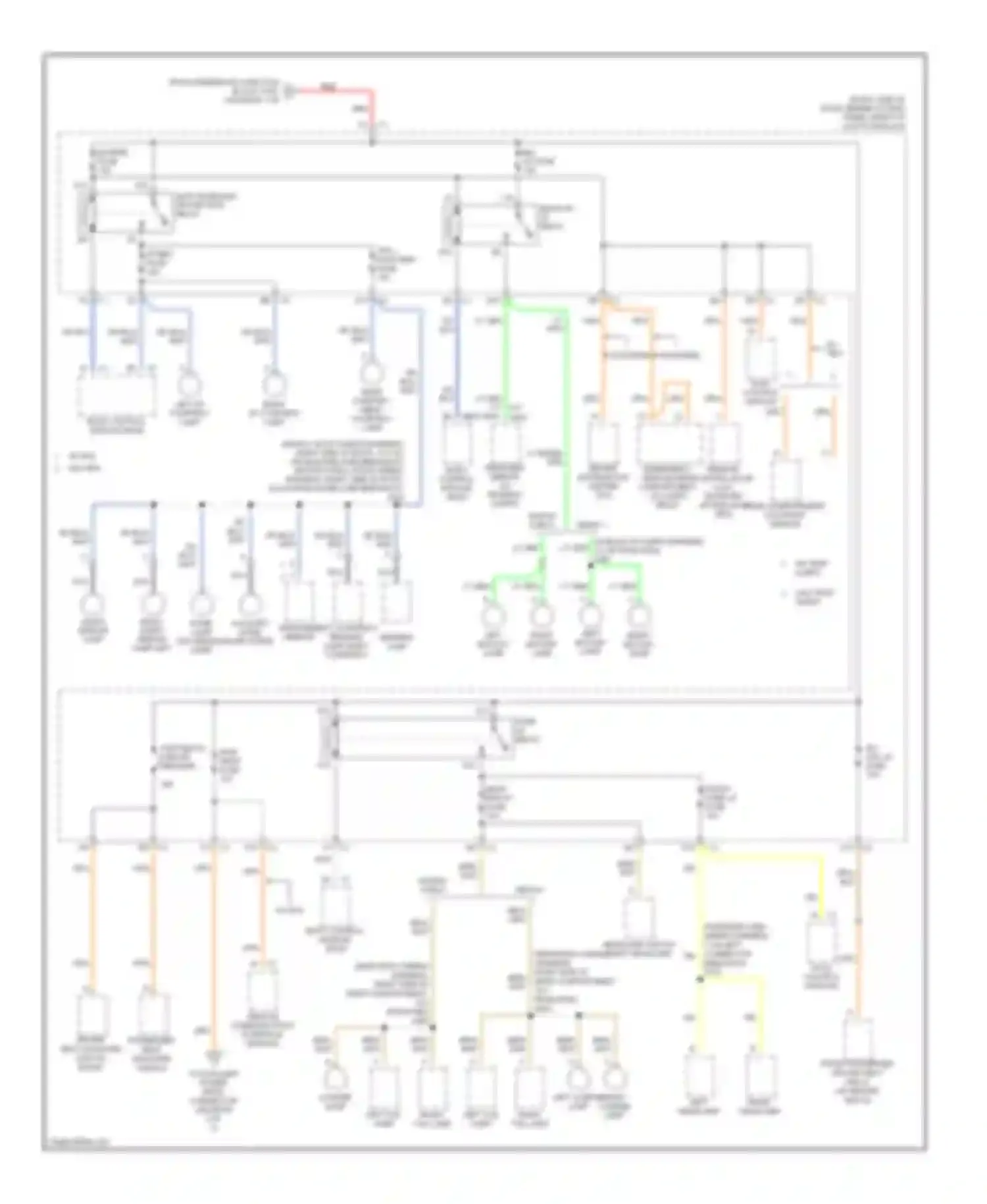 Impala Chevrolet VIII (1999-2006): Power distribution circuit (4 of 5)