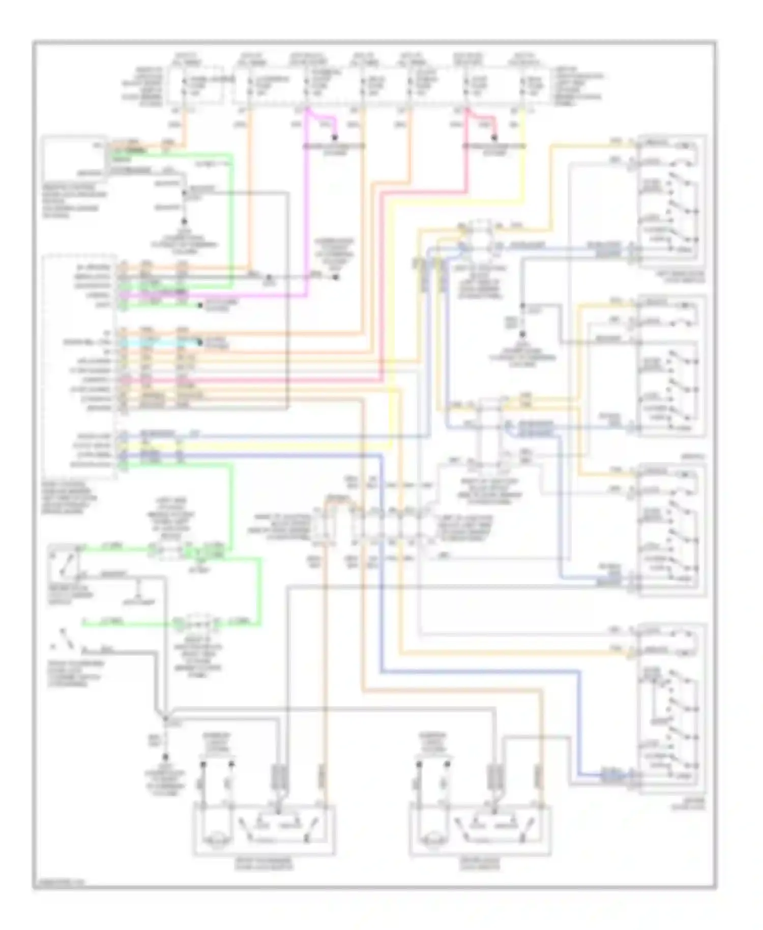 Impala Chevrolet VIII (1999-2006): Power door locks circuit