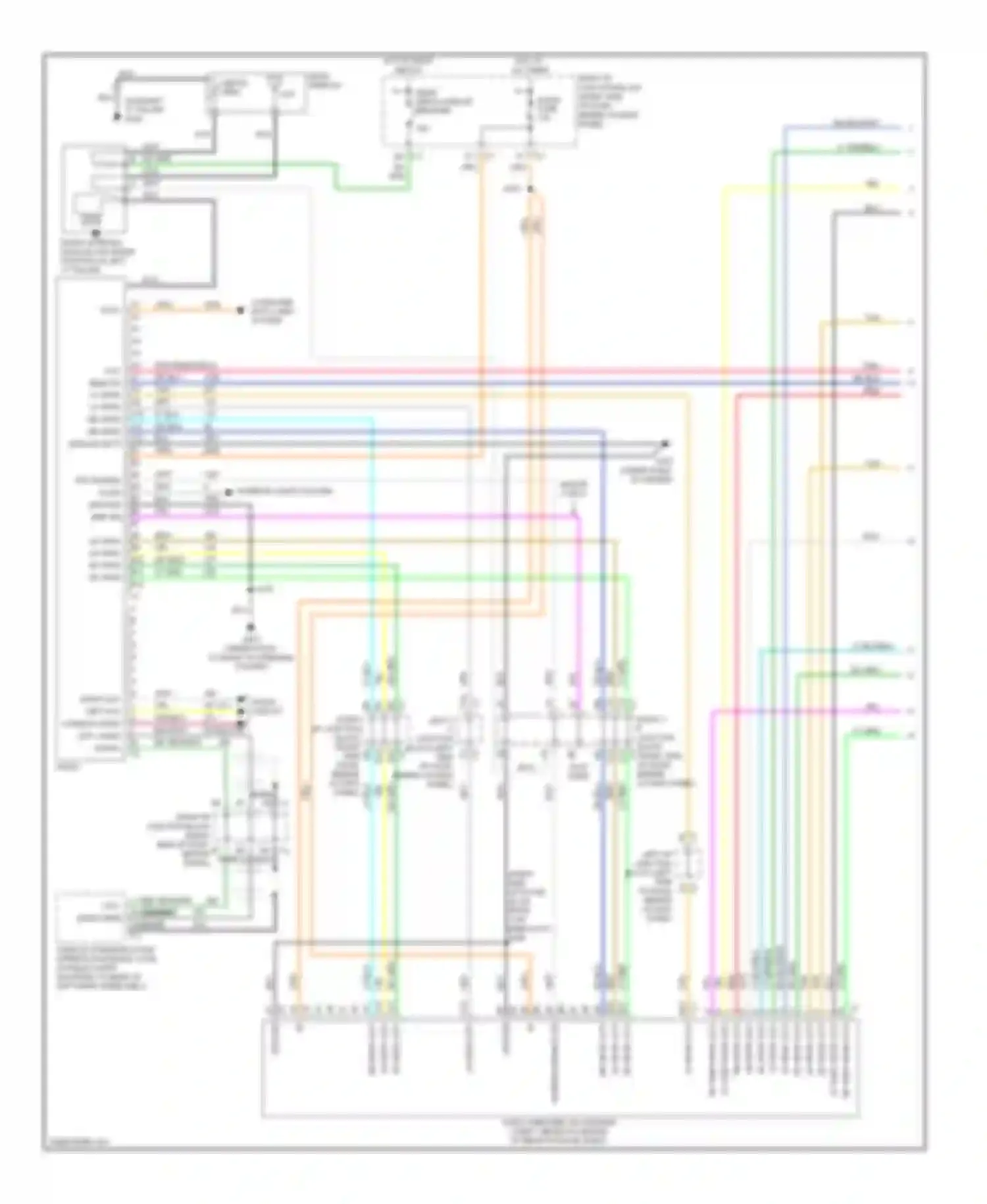 Impala Chevrolet VIII (1999-2006): Radio circuit, with amplifier (1 of 2)