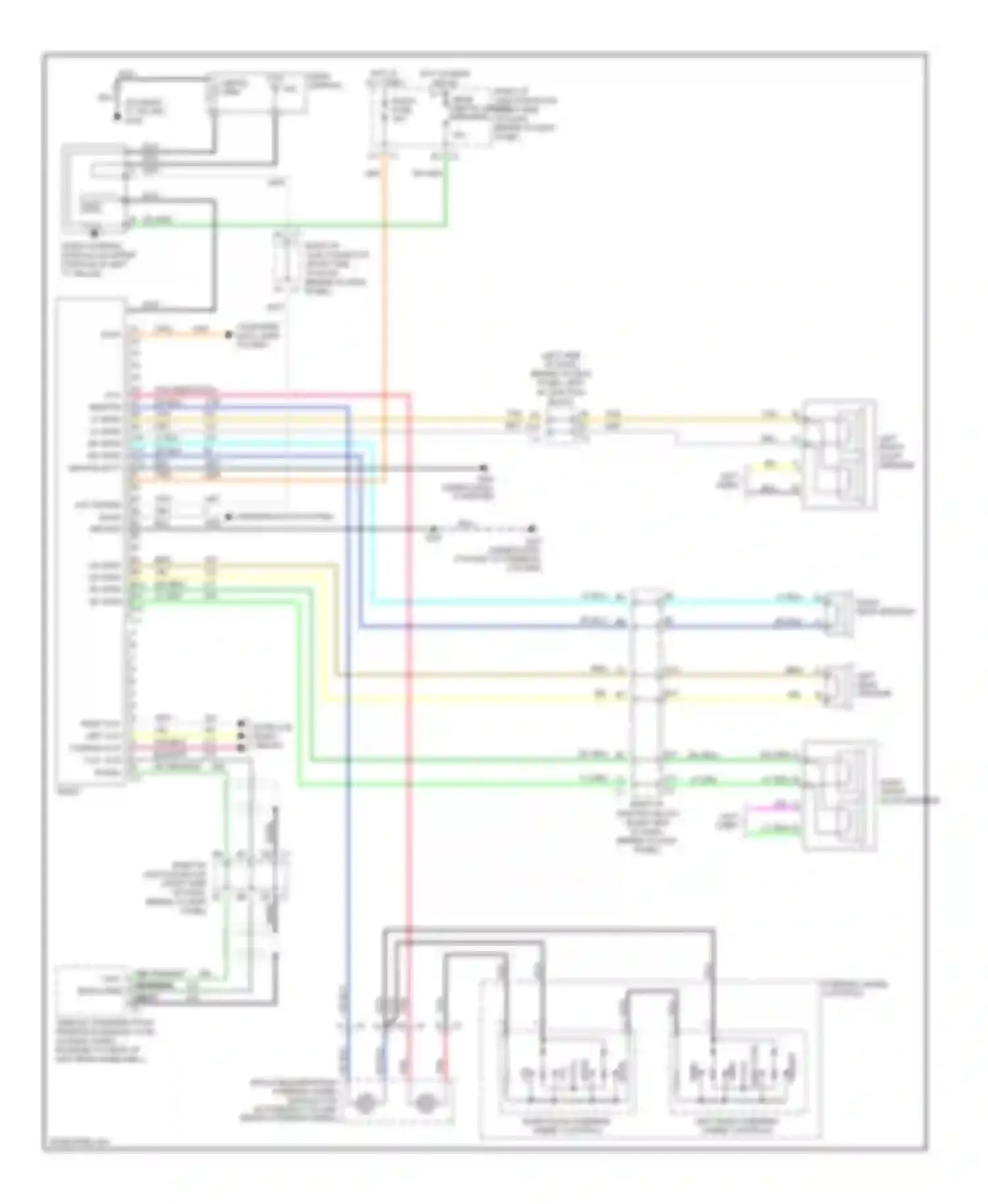 Impala Chevrolet VIII (1999-2006): Radio circuit, without amplifier