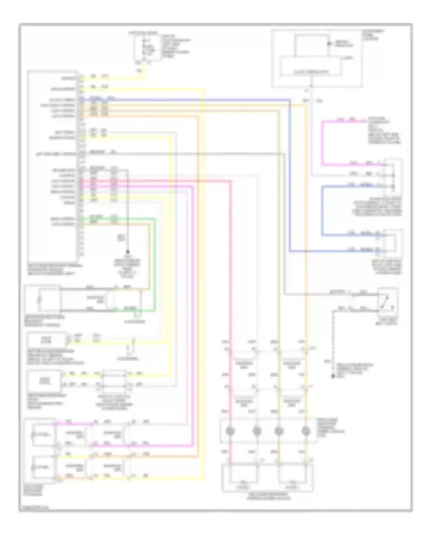 Impala Chevrolet VIII (1999-2006): Supplemental restraints circuit