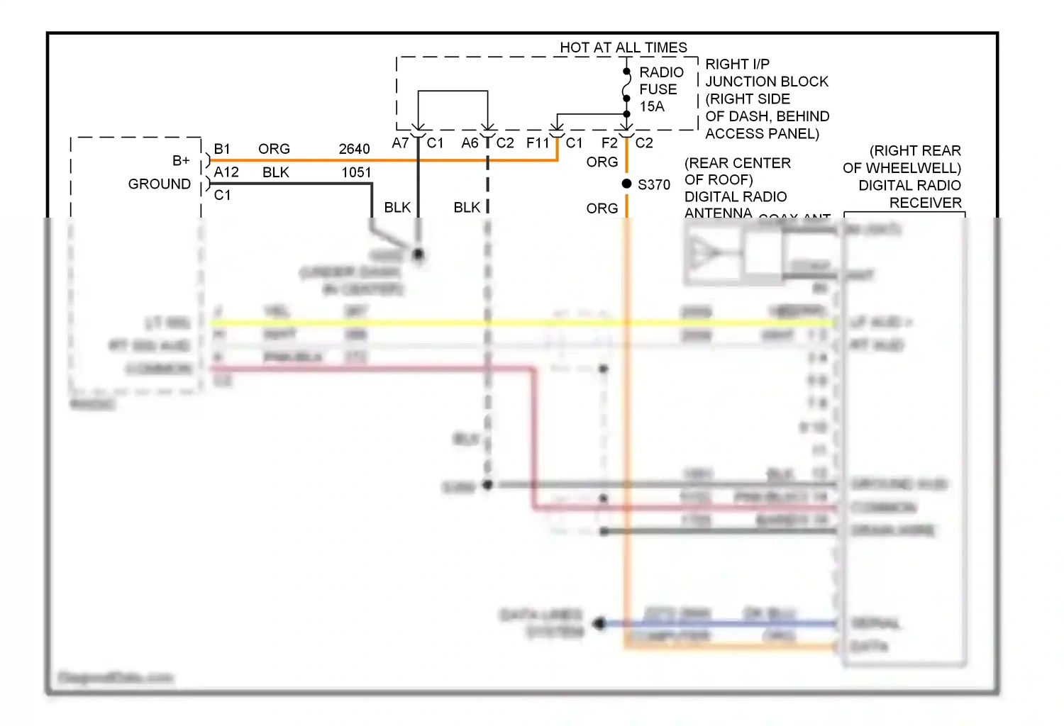 Wiring diagram dk blu for Chevrolet Impala VIII (1999-2006) (40 of 43)
