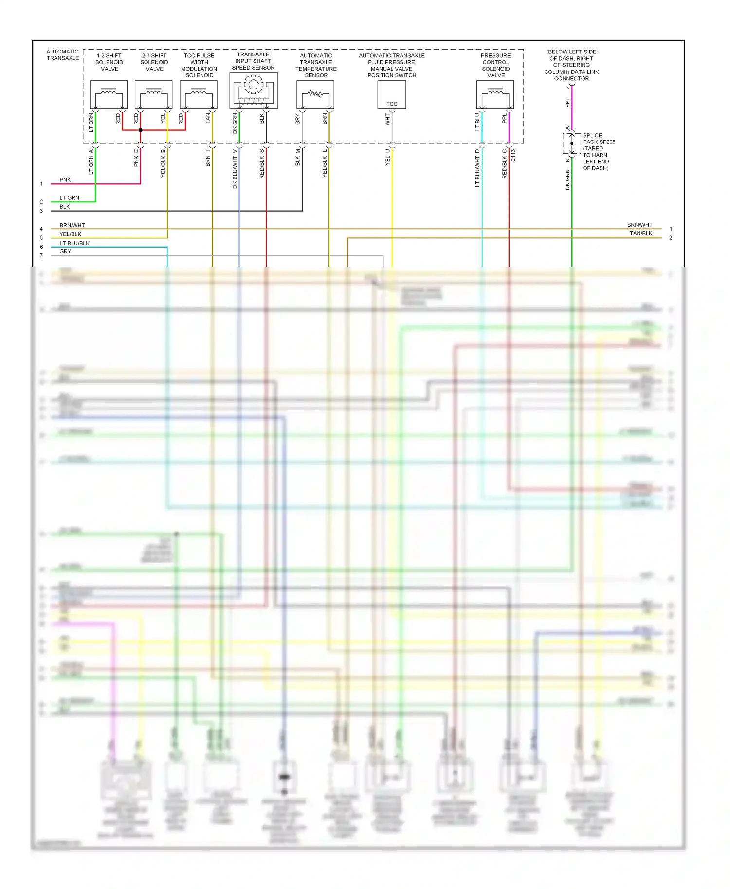 Wiring diagram dk blu for Chevrolet Impala VIII (1999-2006) (9 of 43)