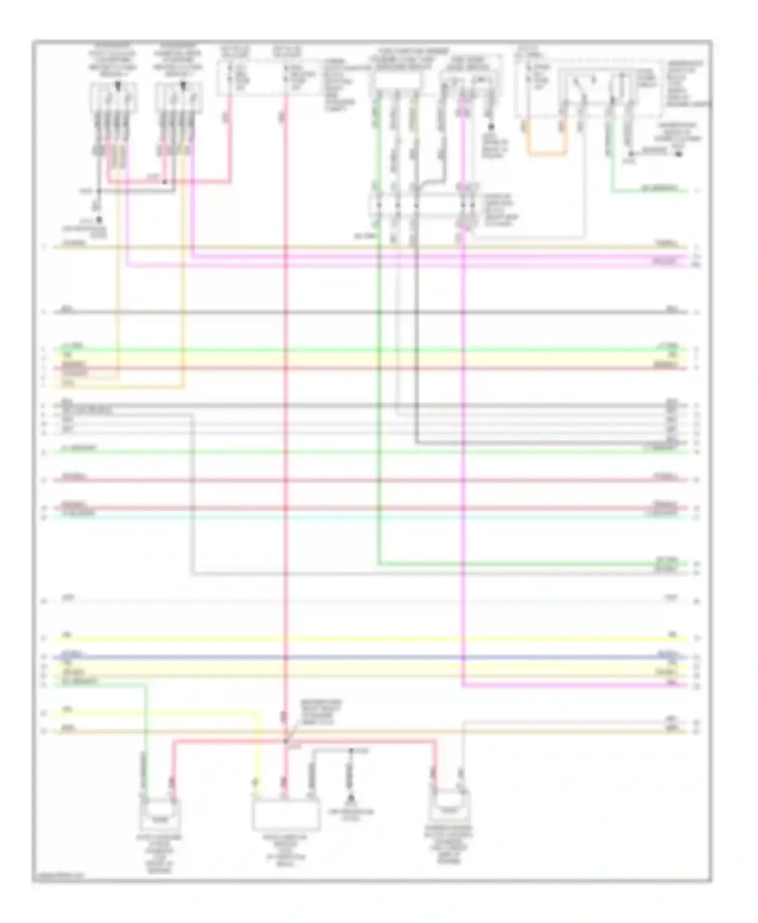 Wiring diagram (engine harn, right front of engine for Chevrolet Impala VIII (1999-2006) (1 of 2)