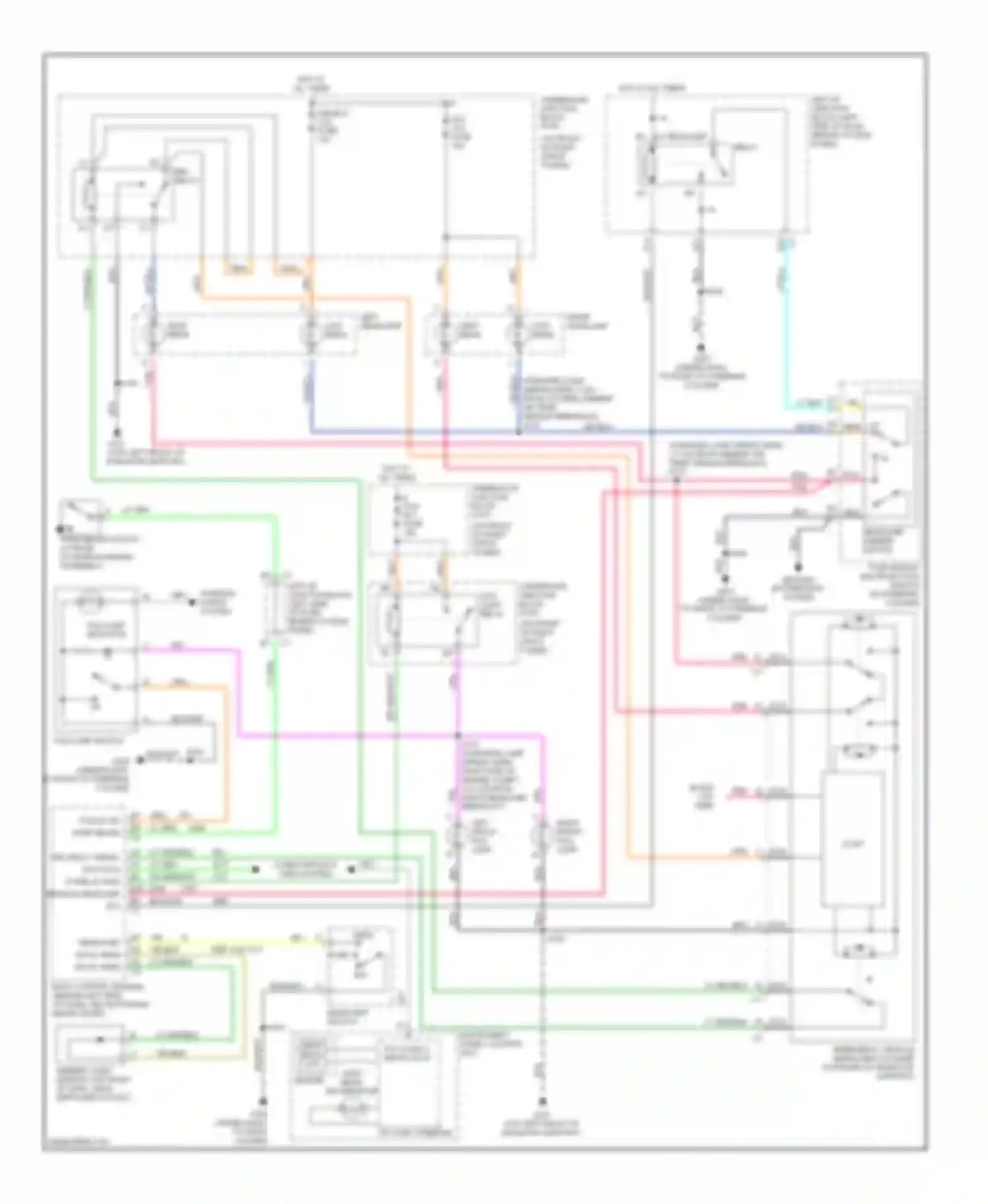 Wiring diagram fog rly fuse for Chevrolet Impala VIII (1999-2006) (1 of 2)