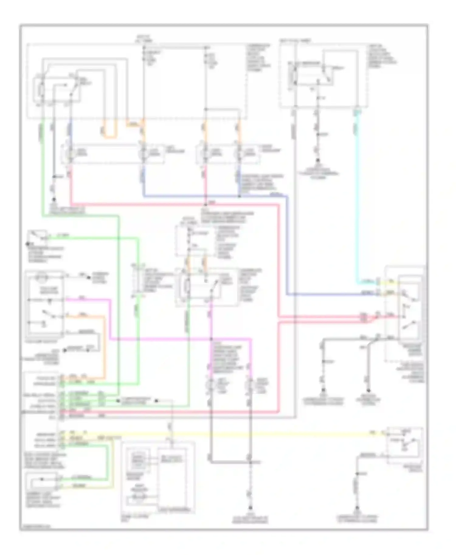 Wiring diagram headlamp dimmer switch for Chevrolet Impala VIII (1999-2006) (2 of 3)