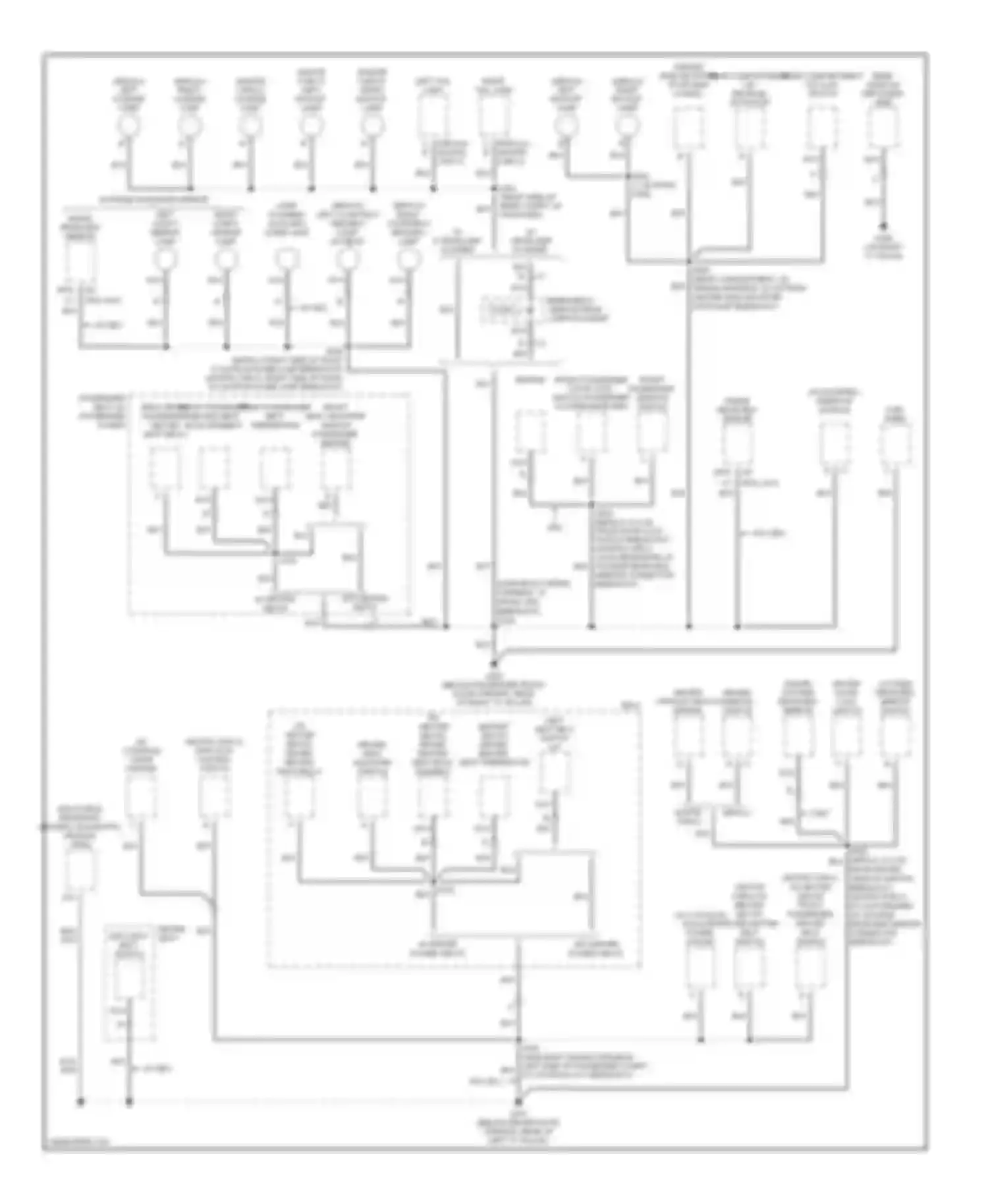Wiring diagram left tail lamp for Chevrolet Impala VIII (1999-2006) (1 of 1)