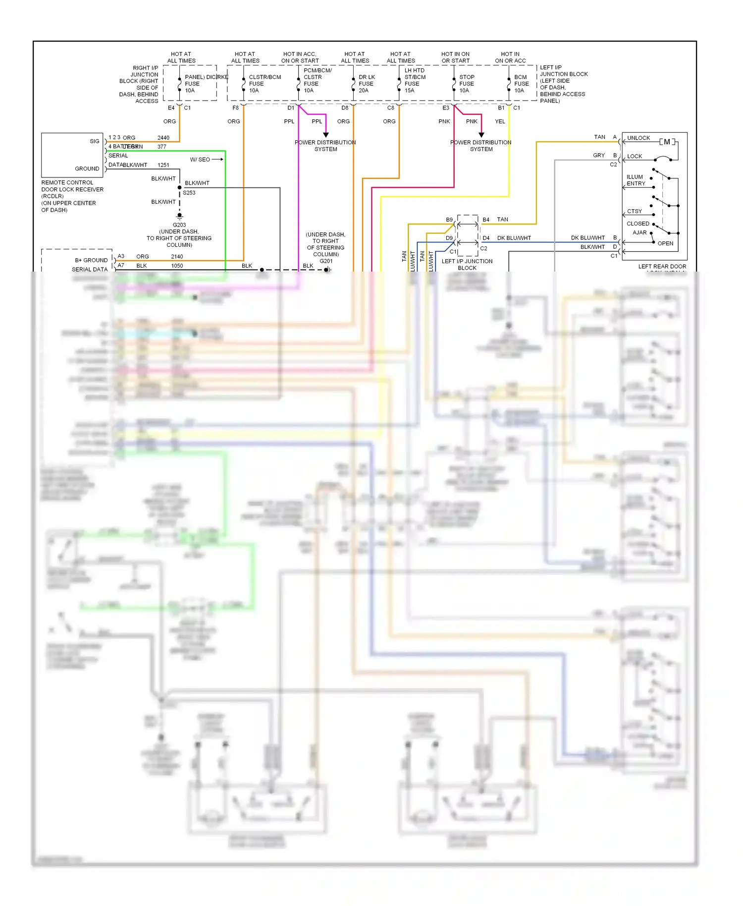 Wiring diagram lt blu for Chevrolet Impala VIII (1999-2006) (18 of 27)