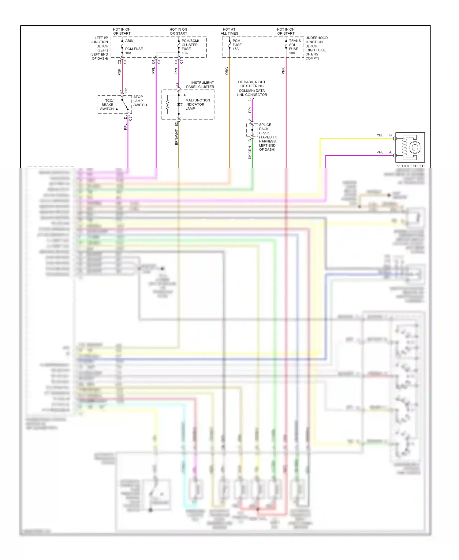 Wiring diagram lt blu for Chevrolet Impala VIII (1999-2006) (21 of 27)