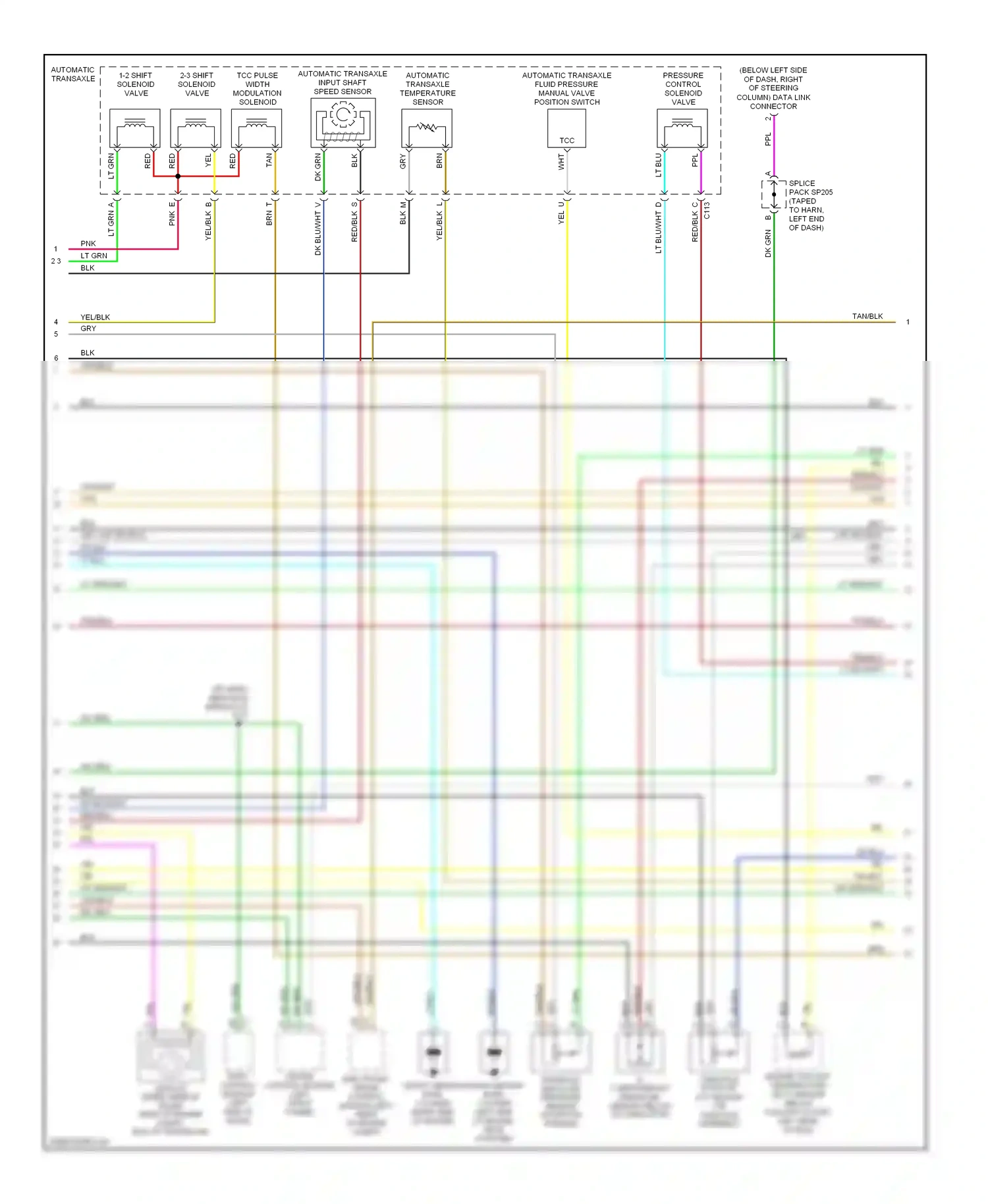 Wiring diagram lt blu for Chevrolet Impala VIII (1999-2006) (9 of 27)