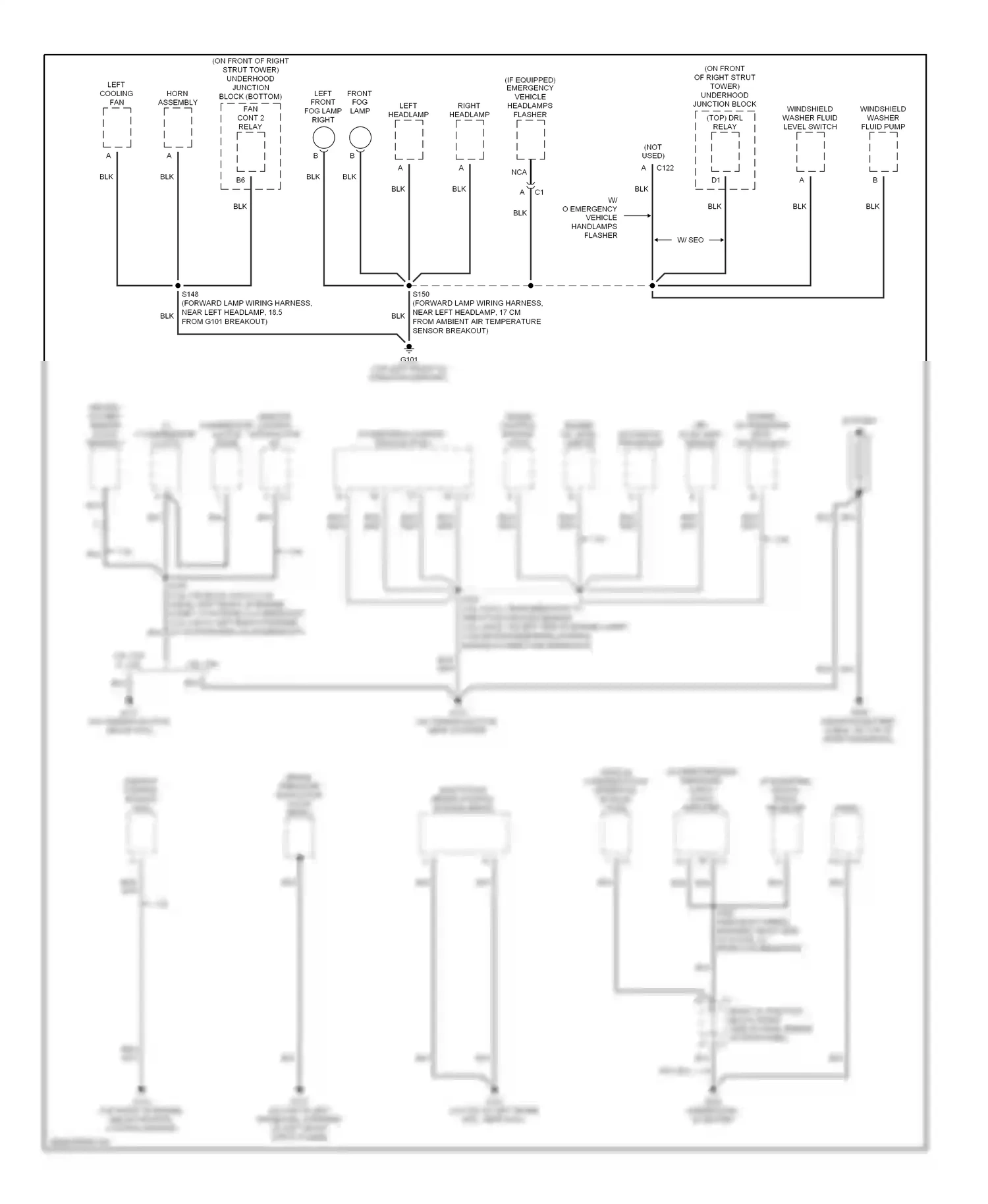 Wiring diagram nca for Chevrolet Impala VIII (1999-2006) (15 of 39)