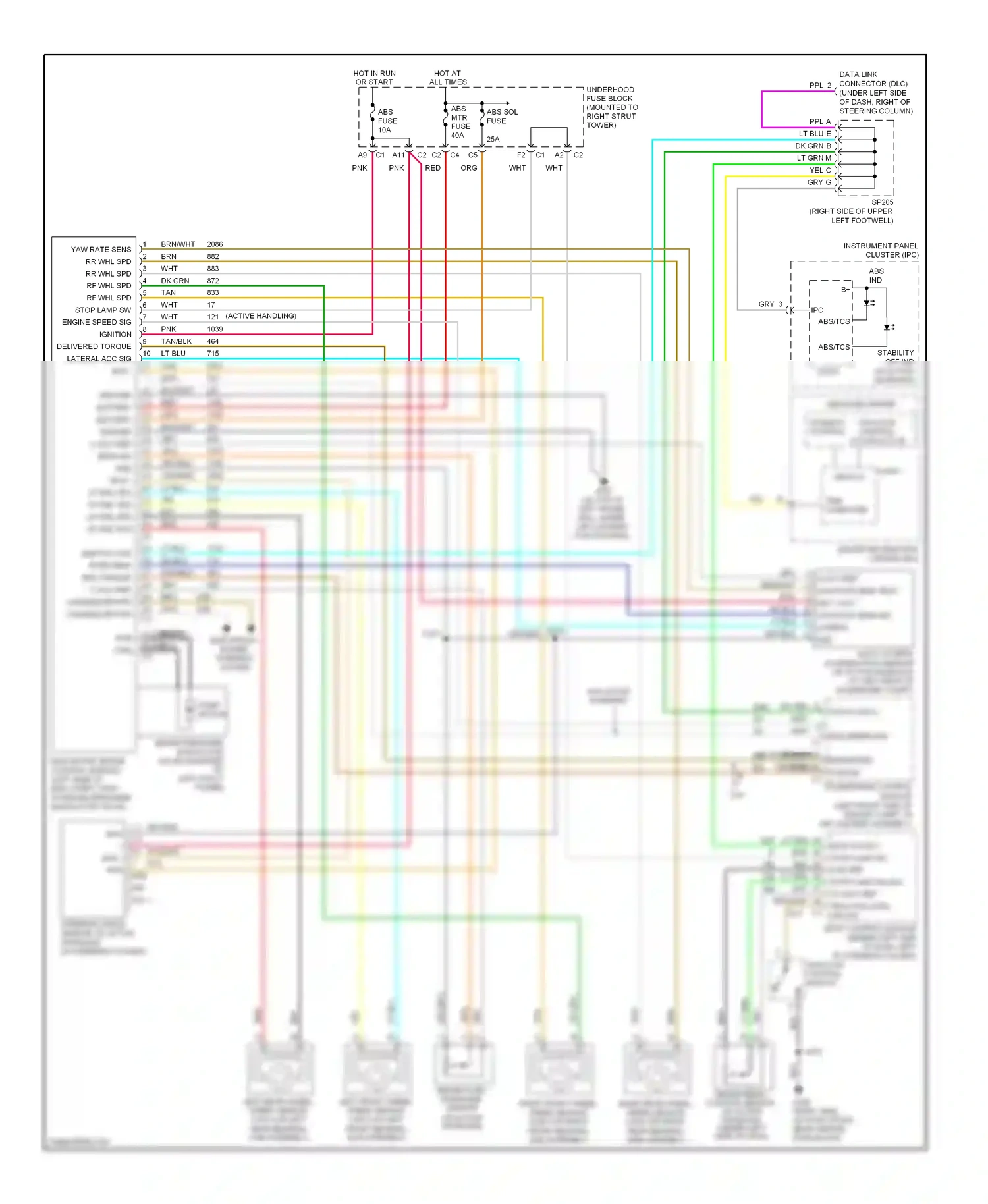 Wiring diagram nca for Chevrolet Impala VIII (1999-2006) (2 of 39)