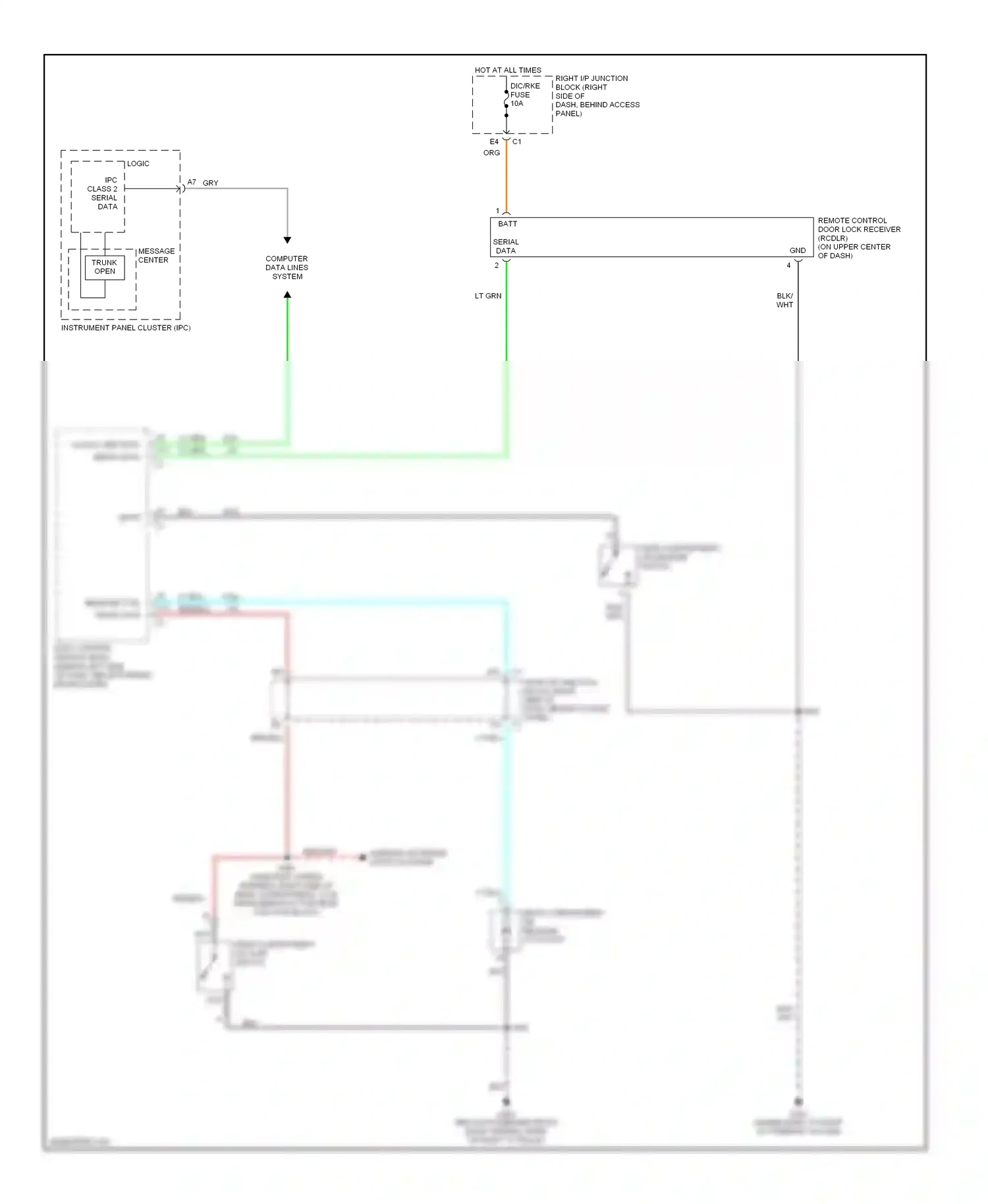Wiring diagram nca for Chevrolet Impala VIII (1999-2006) (37 of 39)
