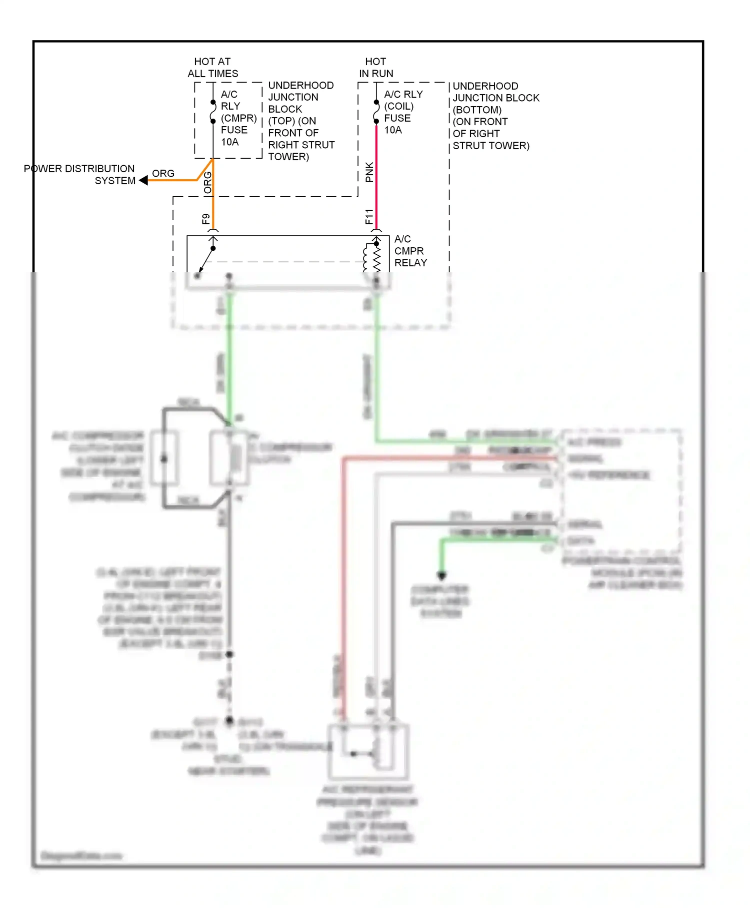 Wiring diagram nca for Chevrolet Impala VIII (1999-2006) (4 of 39)