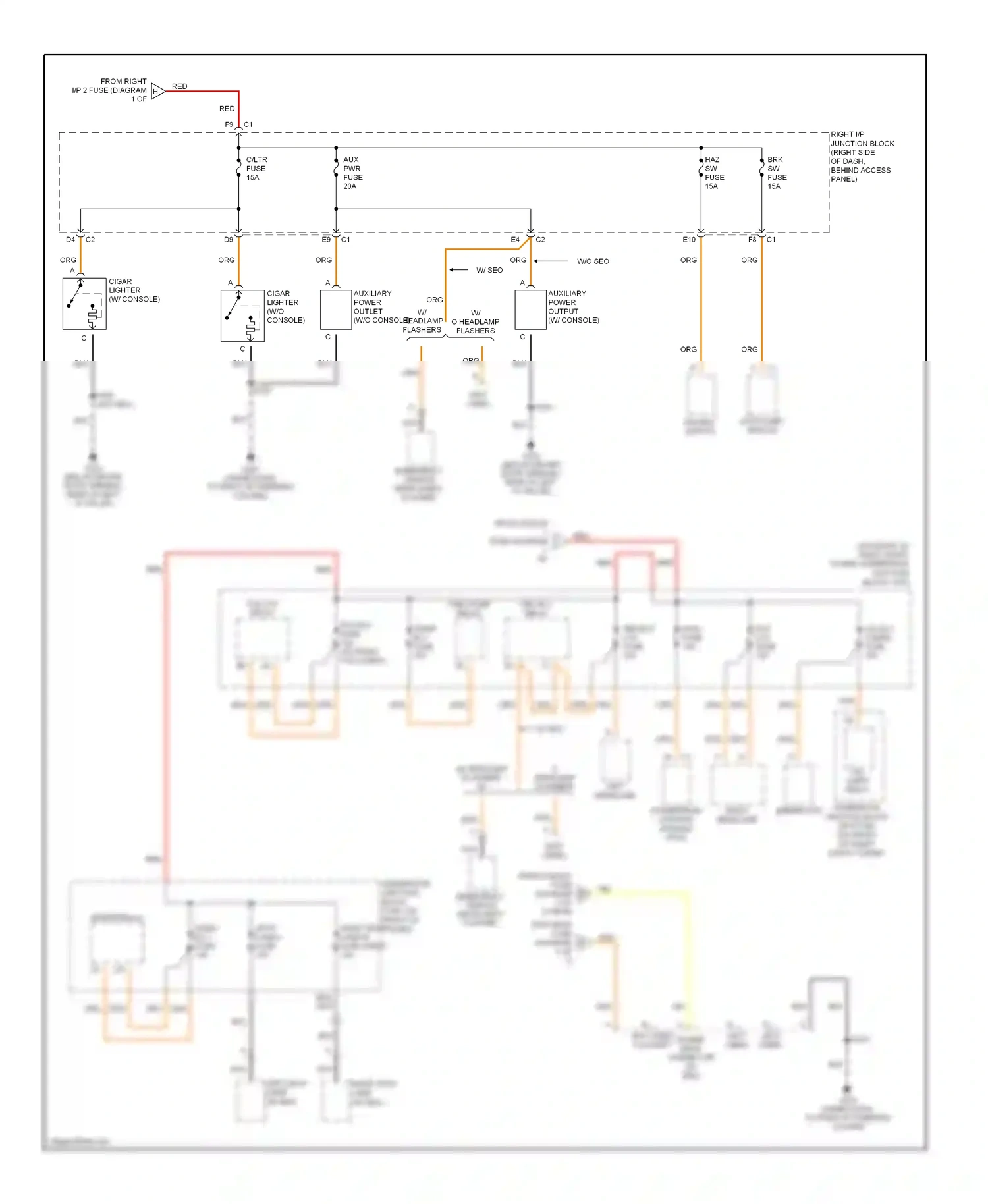 Wiring diagram nca for Chevrolet Impala VIII (1999-2006) (28 of 39)