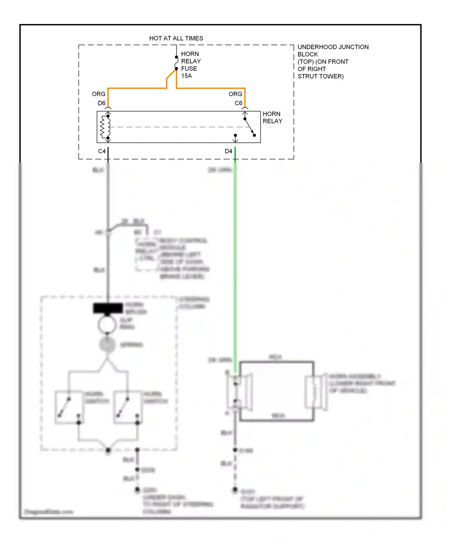 Wiring diagram nca for Chevrolet Impala VIII (1999-2006) (19 of 39)