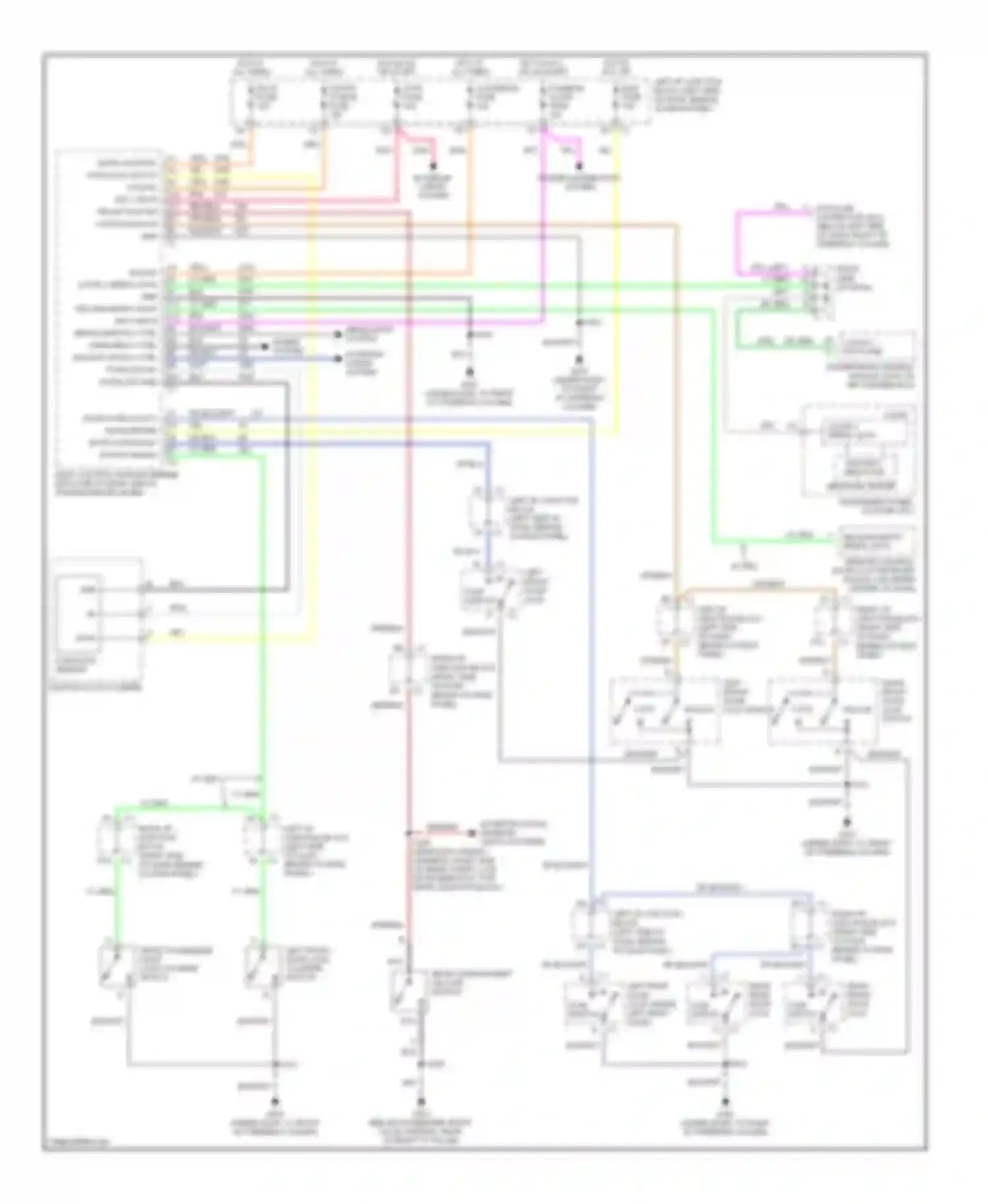 Wiring diagram power distribution system for Chevrolet Impala VIII (1999-2006) (1 of 10)
