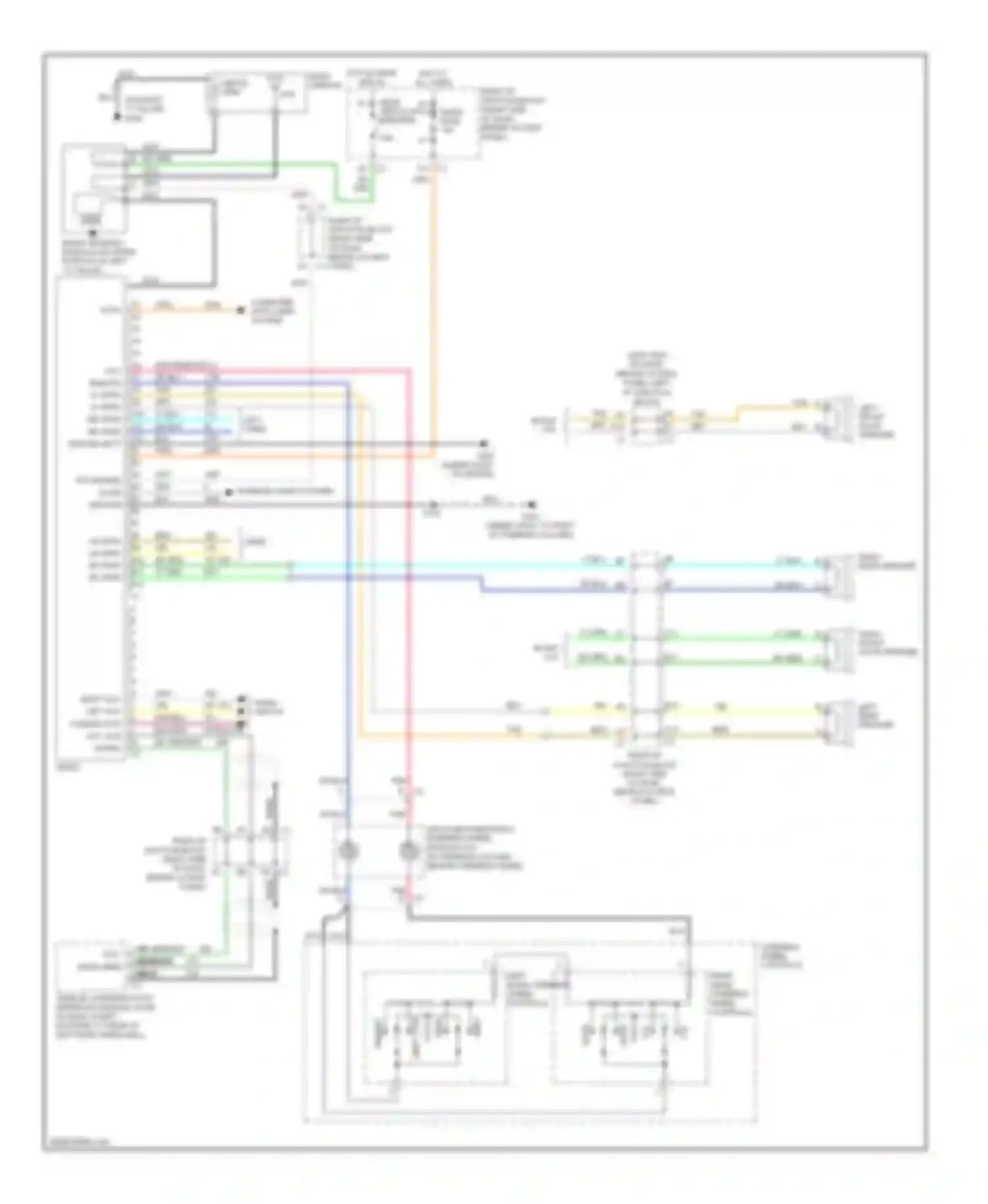 Wiring diagram right front door speaker for Chevrolet Impala VIII (1999-2006) (3 of 3)
